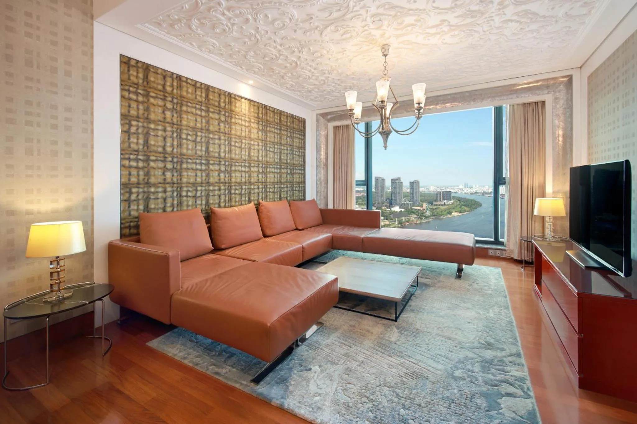 TV and multimedia in The Reverie Saigon Residential Suites