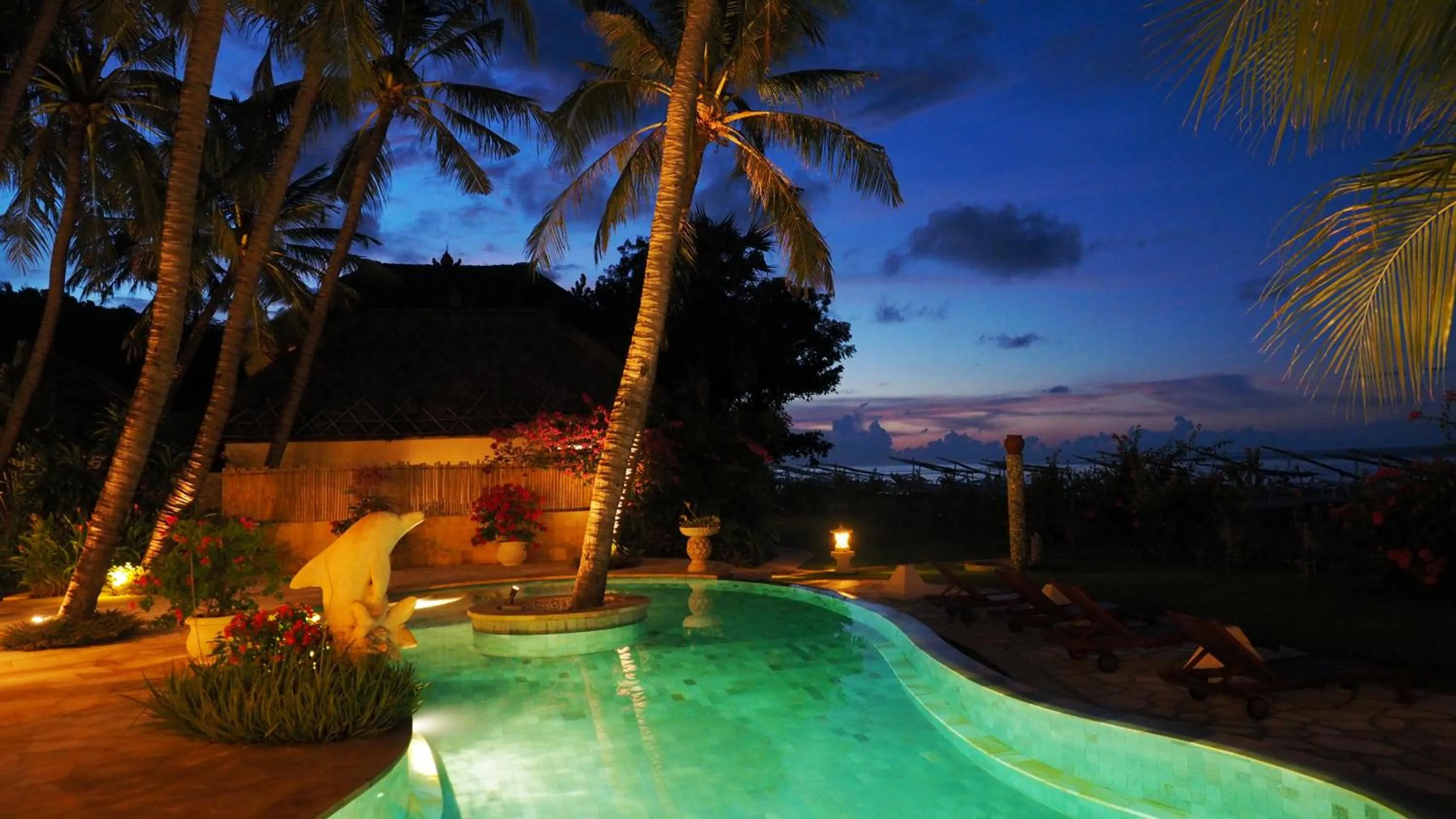 Swimming pool in Palm Garden Amed Beach & Spa Resort Bali