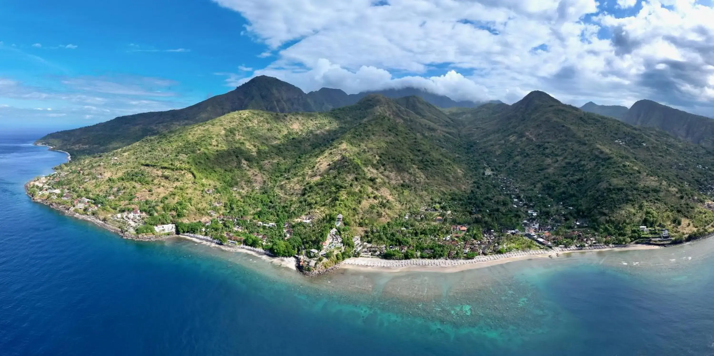 Bird's eye view in Palm Garden Amed Beach & Spa Resort Bali Bird's eye view in Palm Garden Amed Beach & Spa Resort Bali