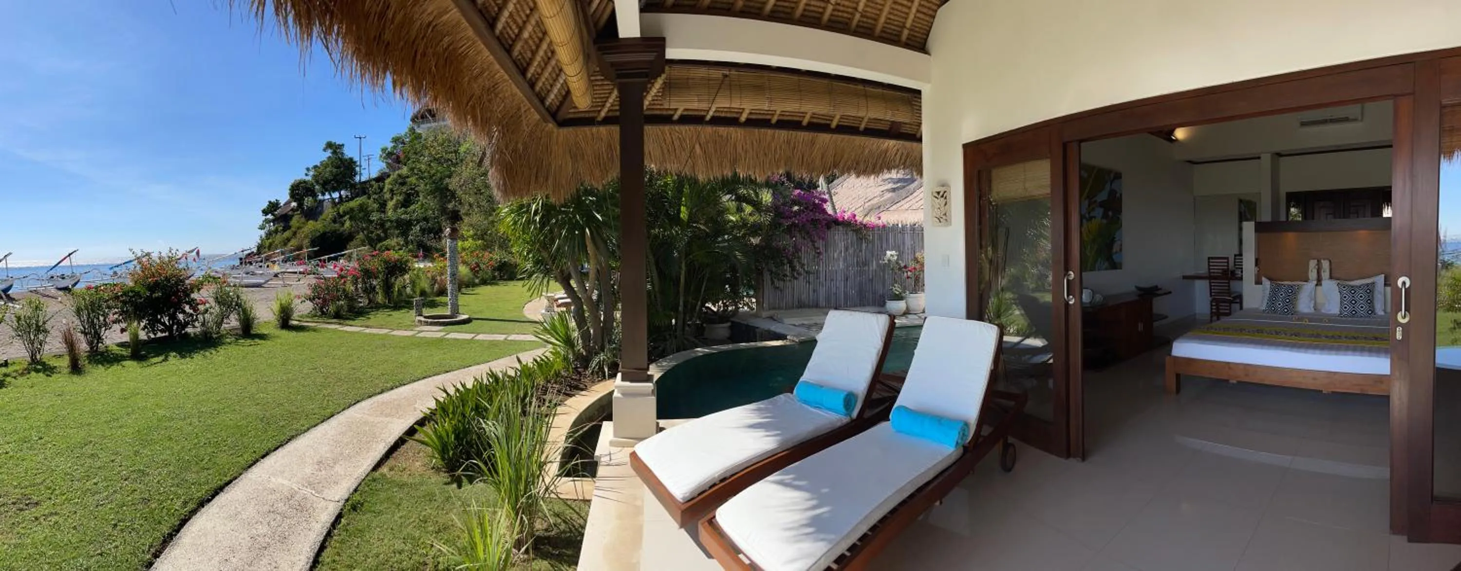 Property building in Palm Garden Amed Beach & Spa Resort Bali