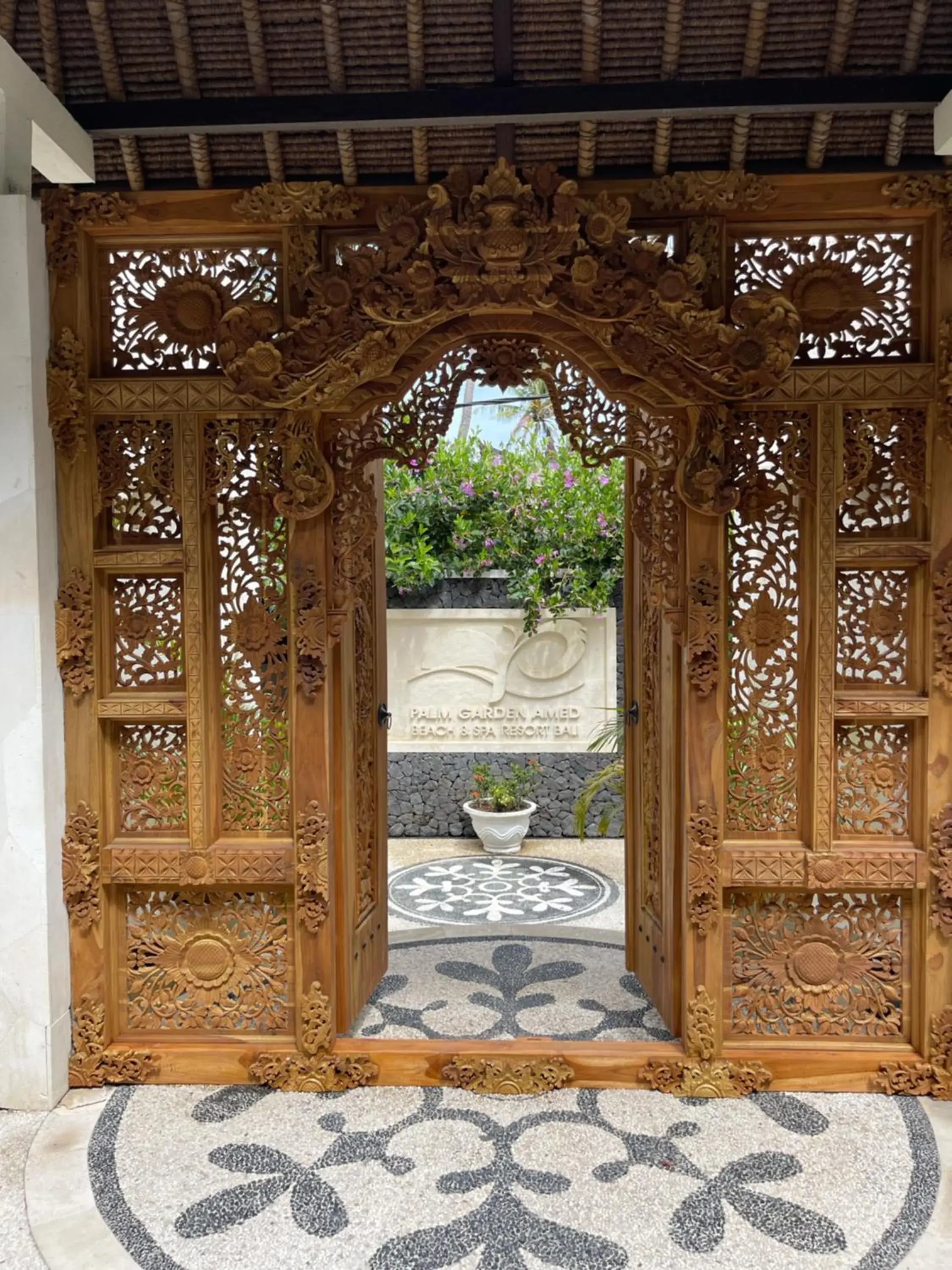 Facade/entrance in Palm Garden Amed Beach & Spa Resort Bali Facade/entrance in Palm Garden Amed Beach & Spa Resort Bali