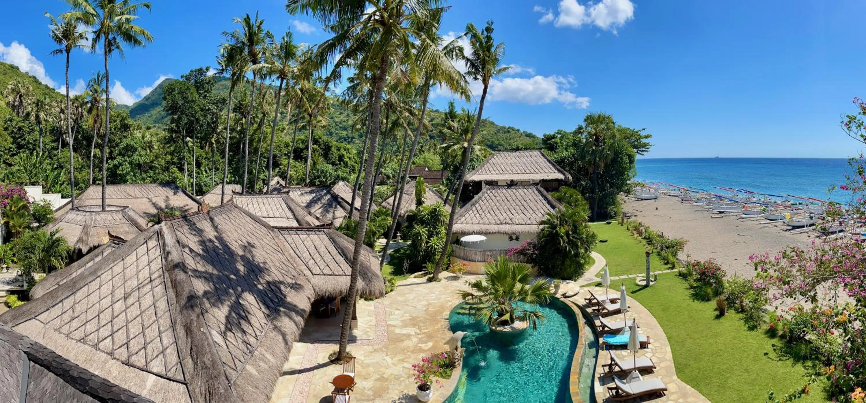 Property building in Palm Garden Amed Beach & Spa Resort Bali