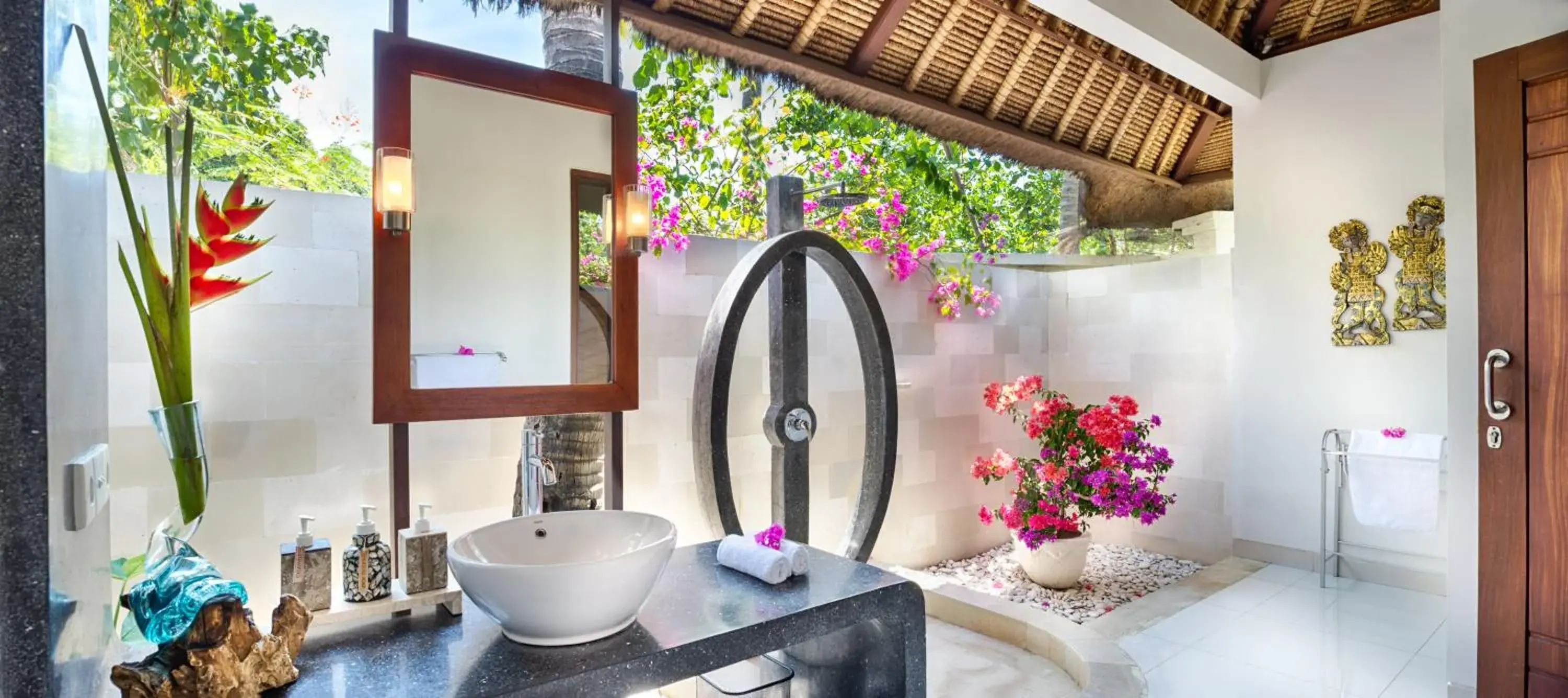 Bathroom in Palm Garden Amed Beach & Spa Resort Bali Bathroom in Palm Garden Amed Beach & Spa Resort Bali