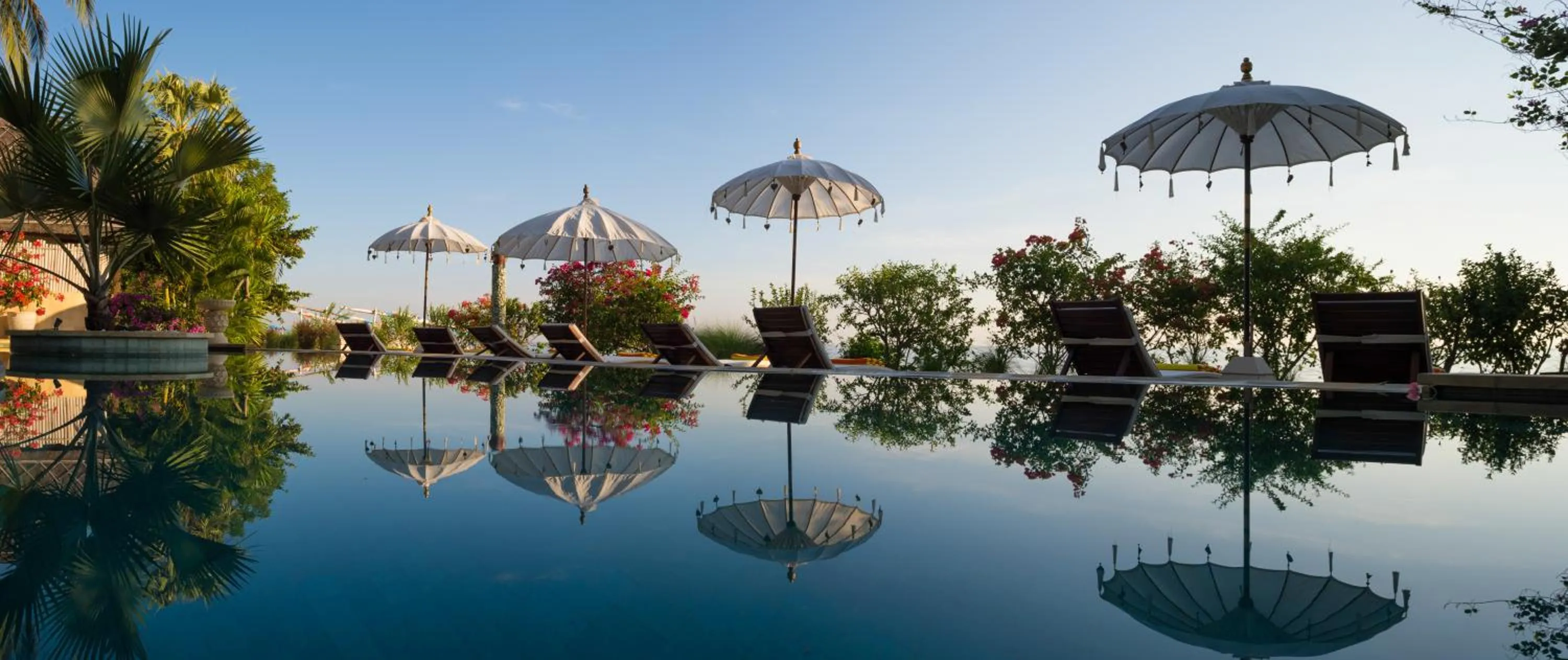 Swimming pool in Palm Garden Amed Beach & Spa Resort Bali