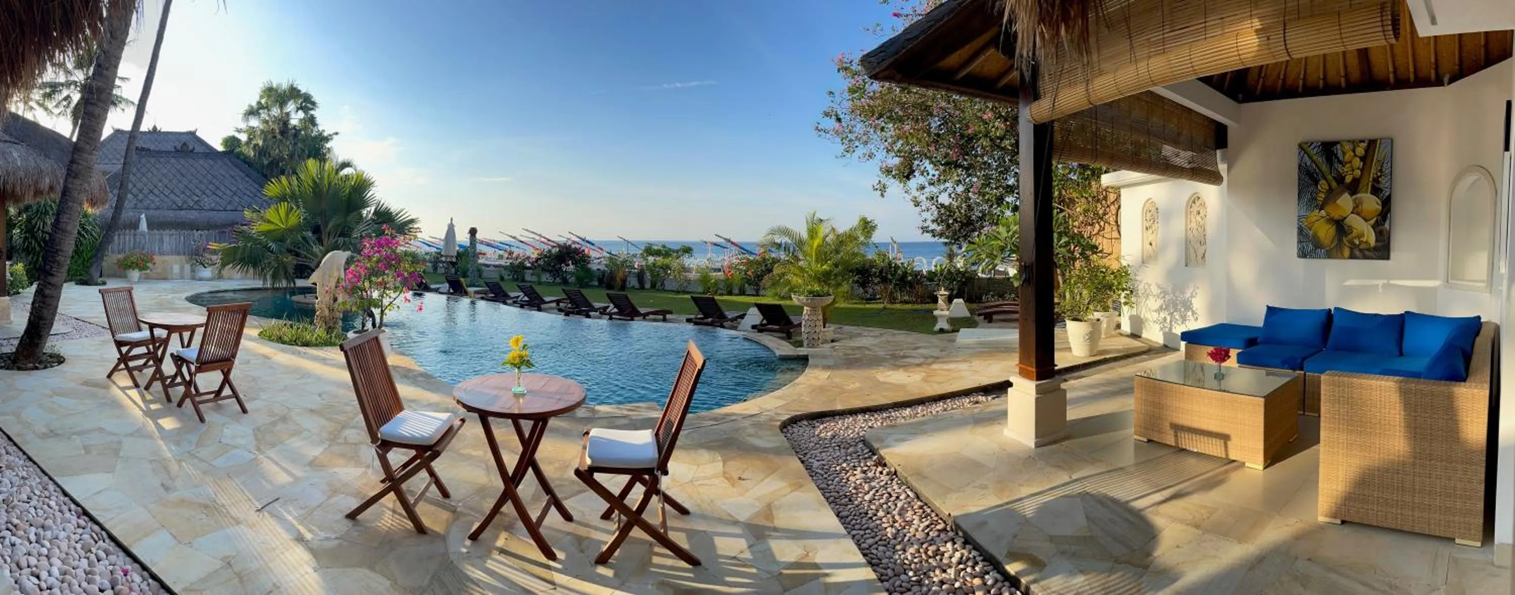 Restaurant/places to eat in Palm Garden Amed Beach & Spa Resort Bali