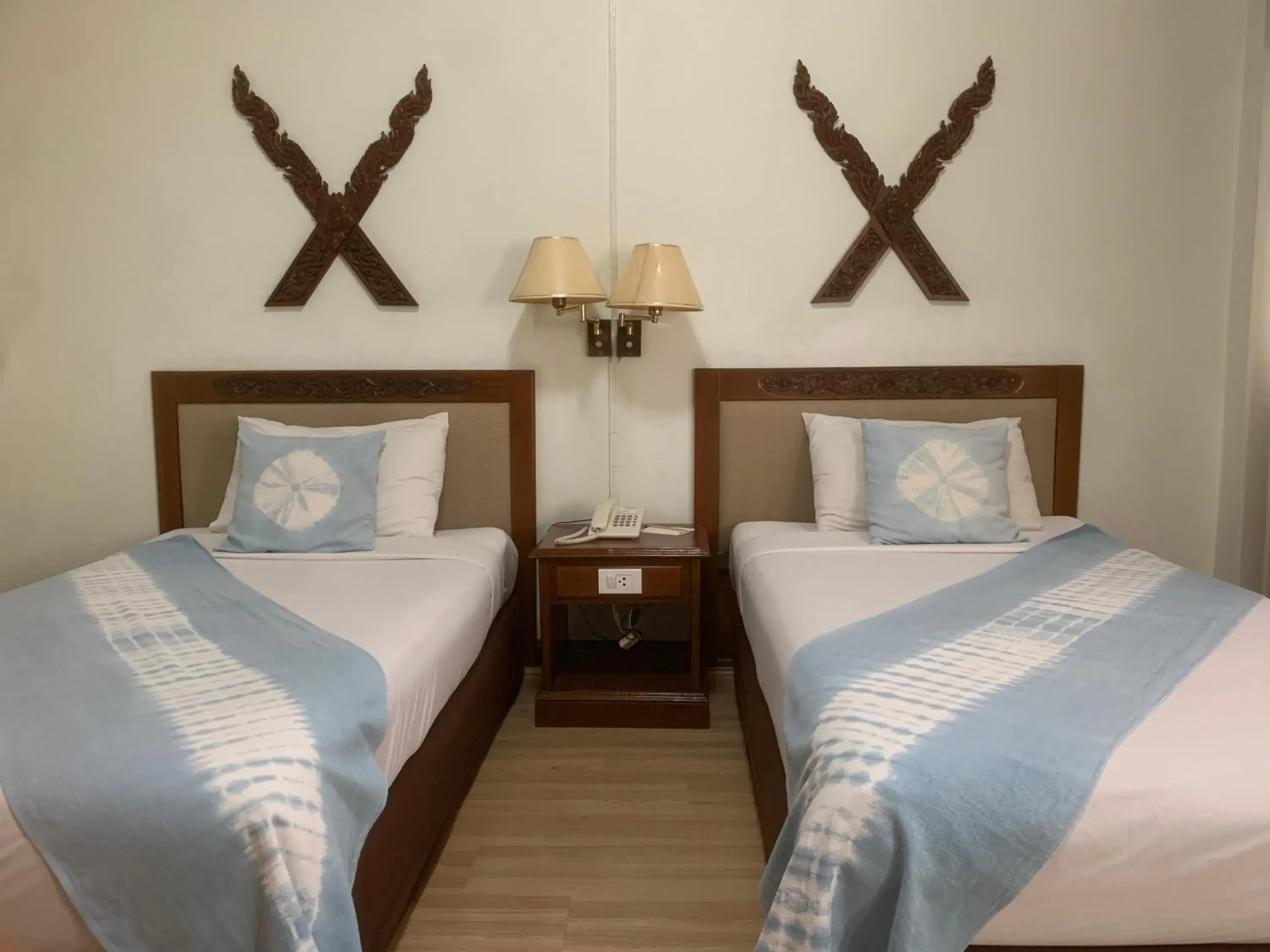 Bed in Maeyom Palace Hotel Bed in Maeyom Palace Hotel