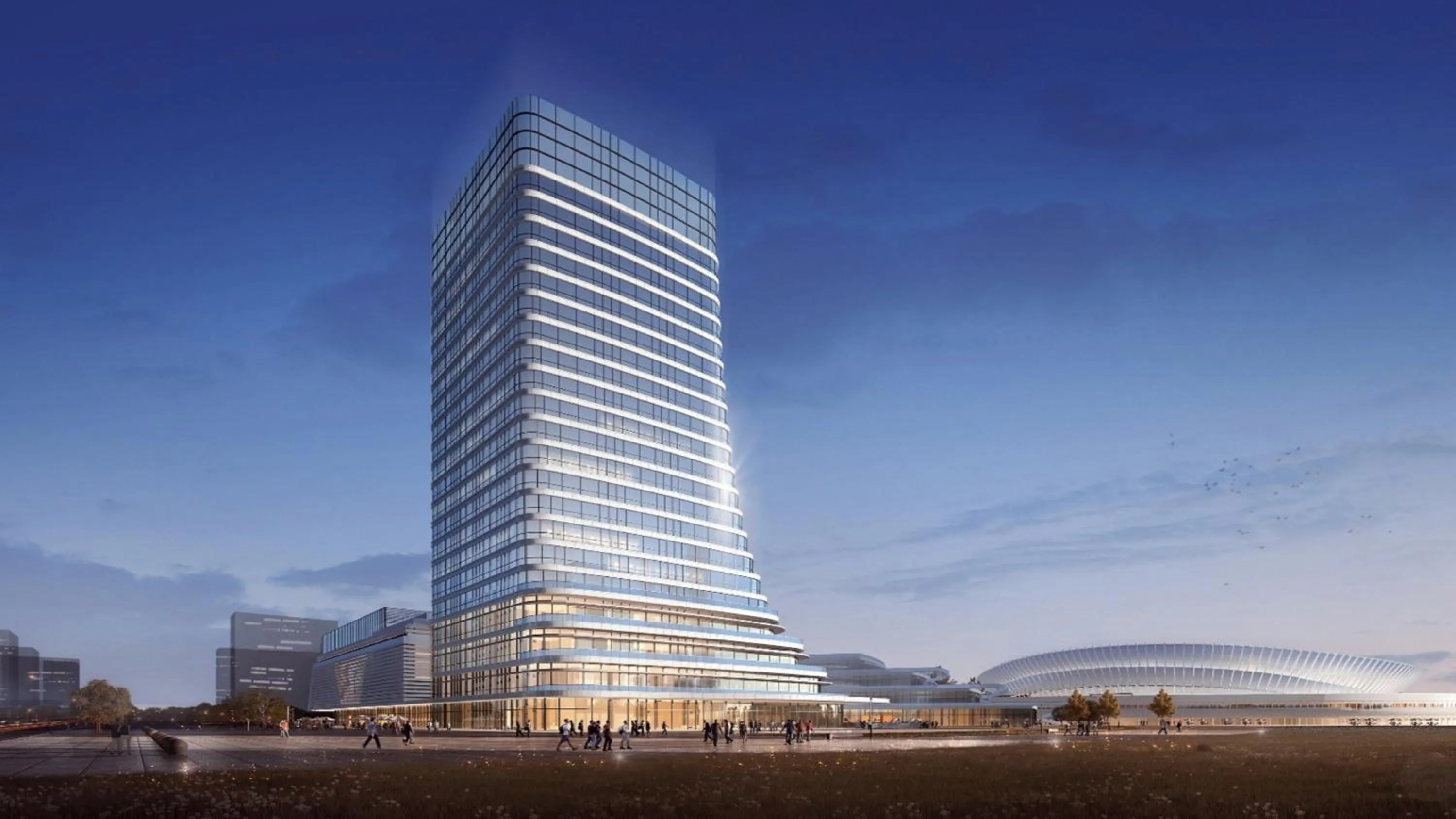 Property building in Crowne Plaza Linyi Olympic Sports Centre by IHG