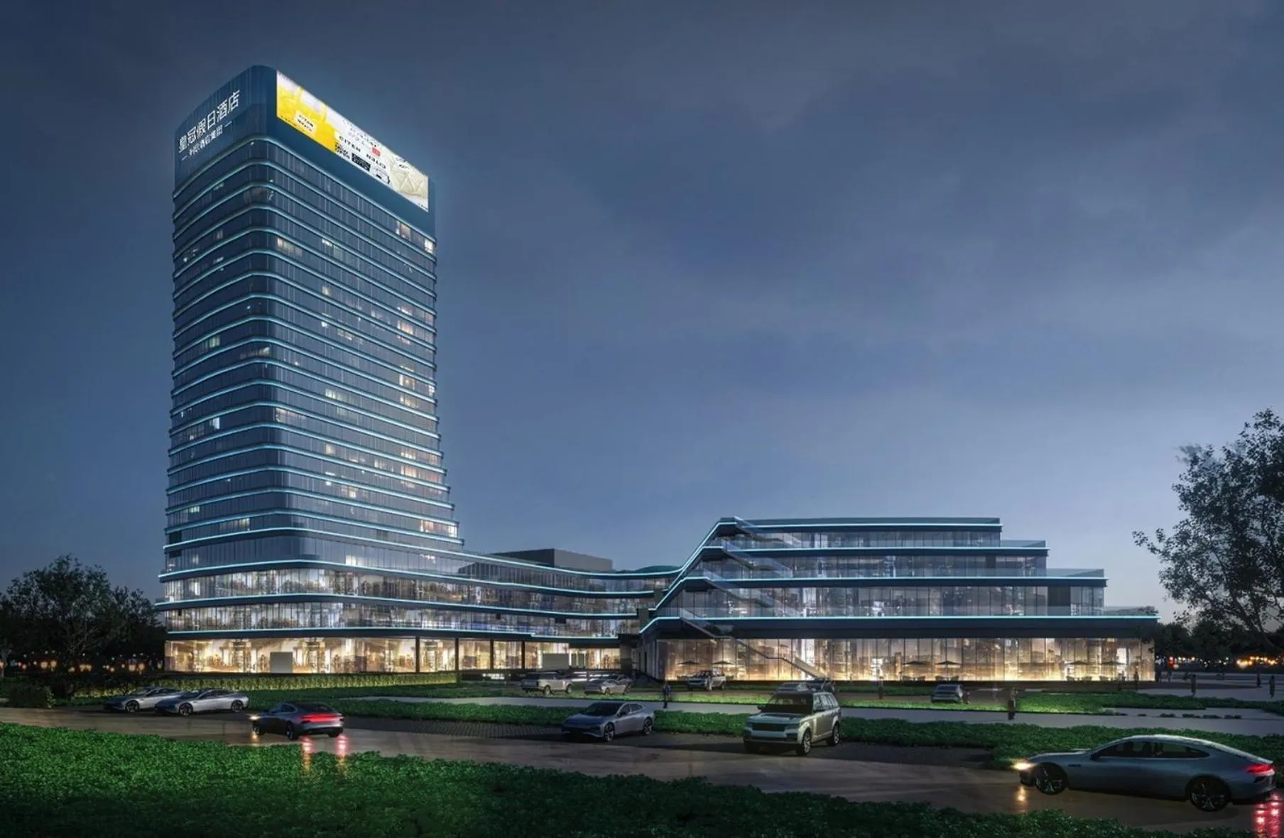 Property building in Crowne Plaza Linyi Olympic Sports Centre by IHG