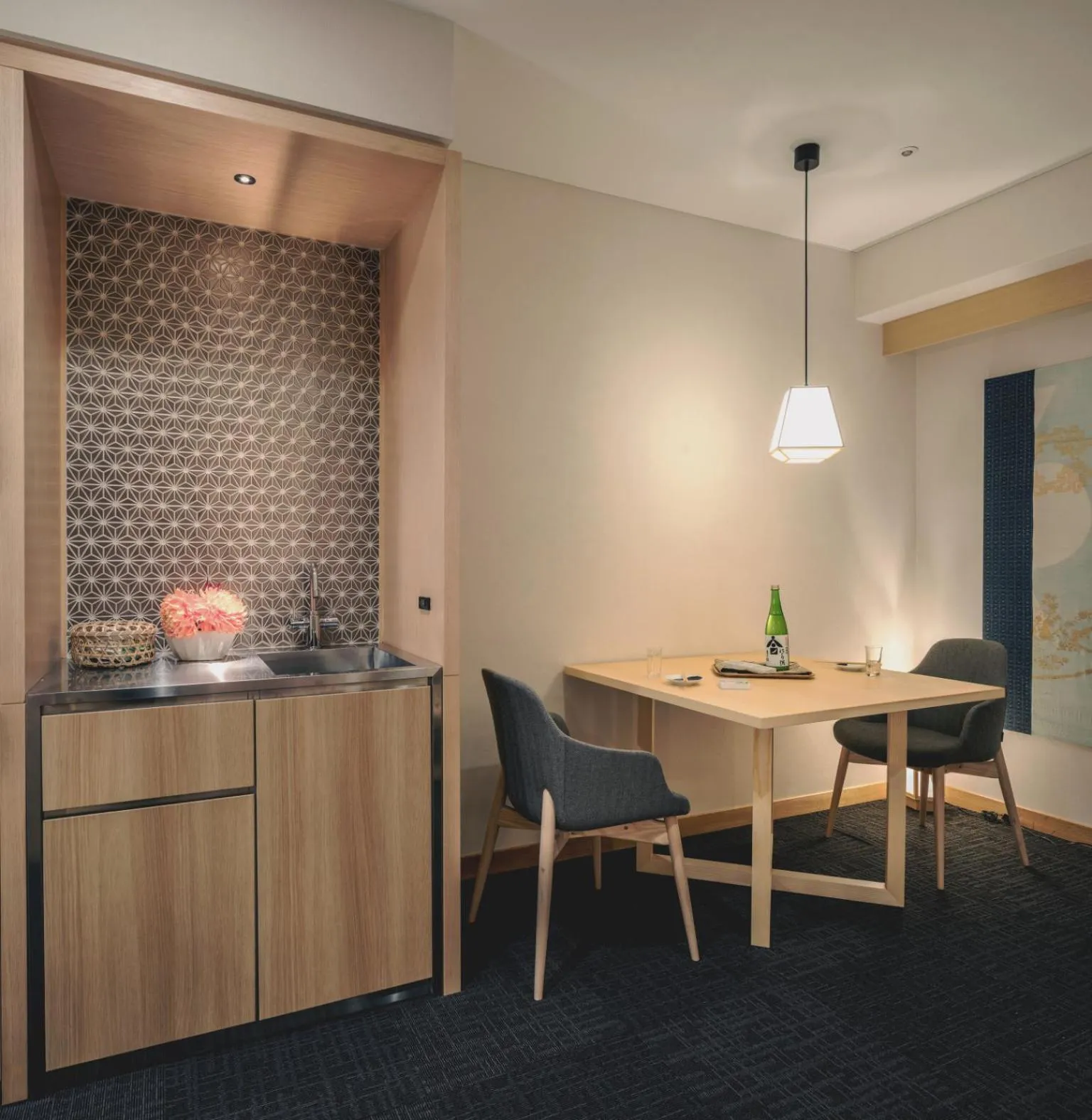 Dining area in Noku Kyoto