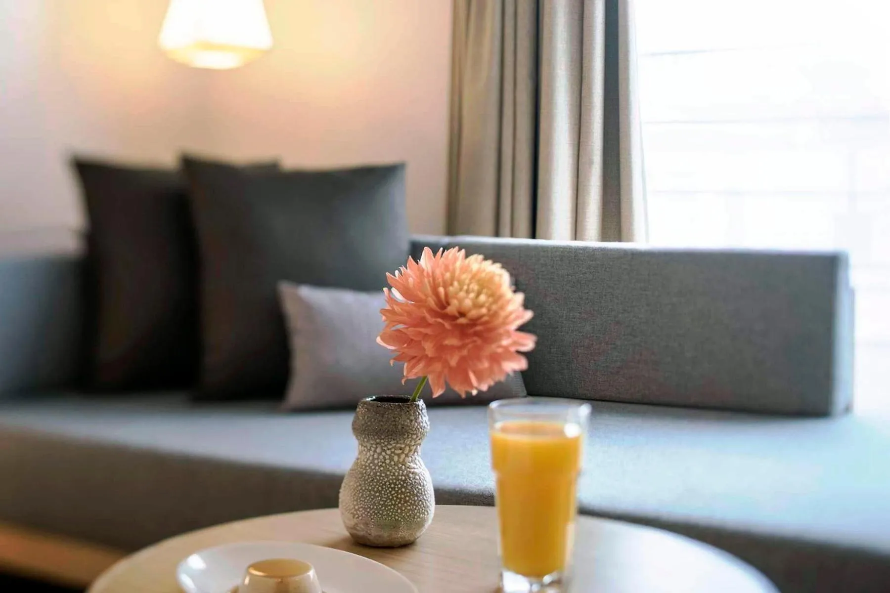 Seating area in Noku Kyoto