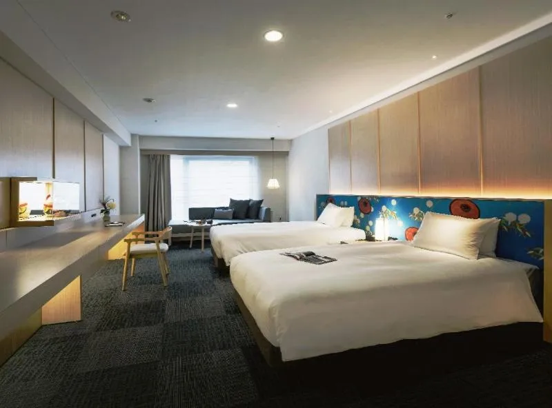 Photo of the whole room, Bed in Noku Kyoto