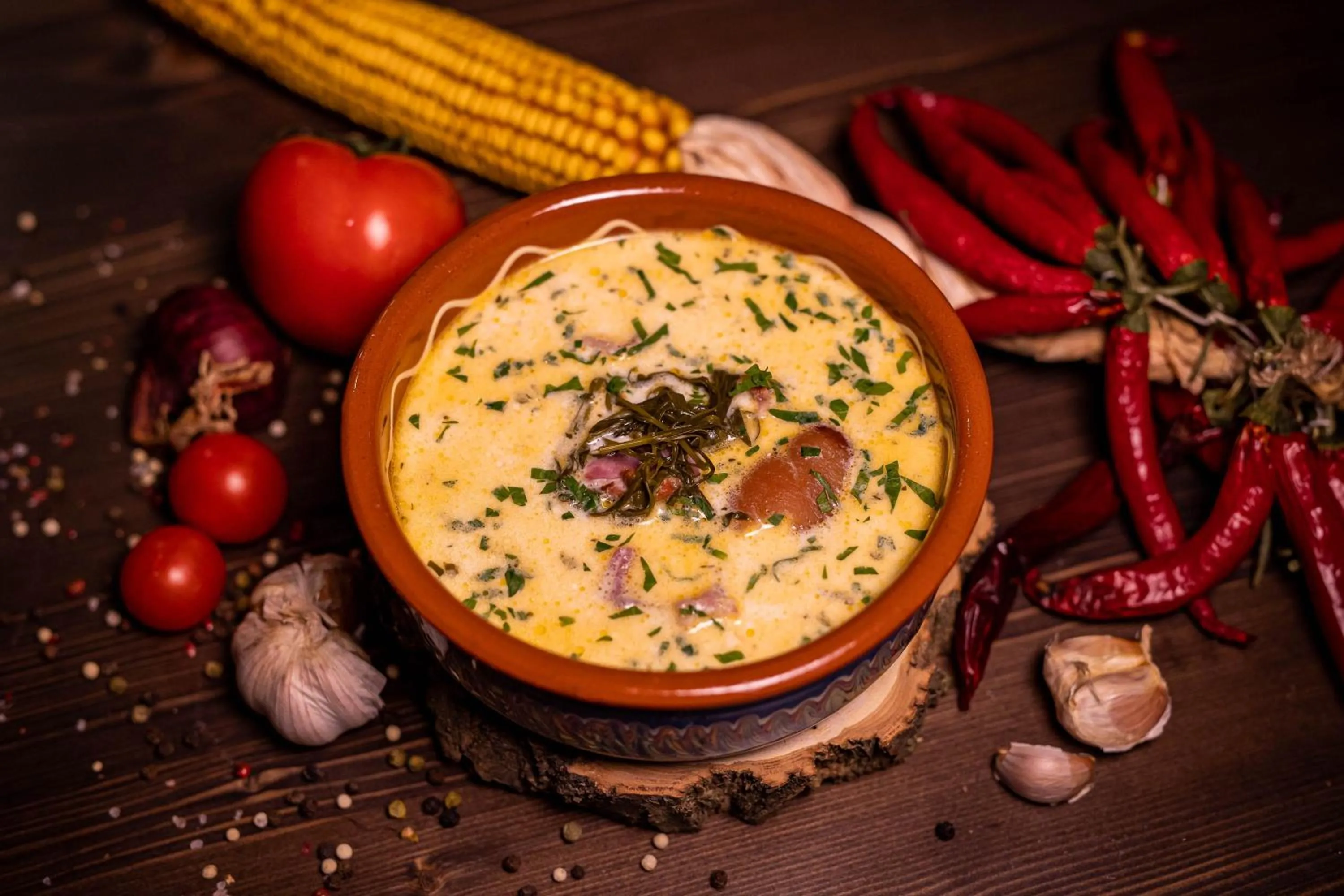 Food in Gradina Snagov