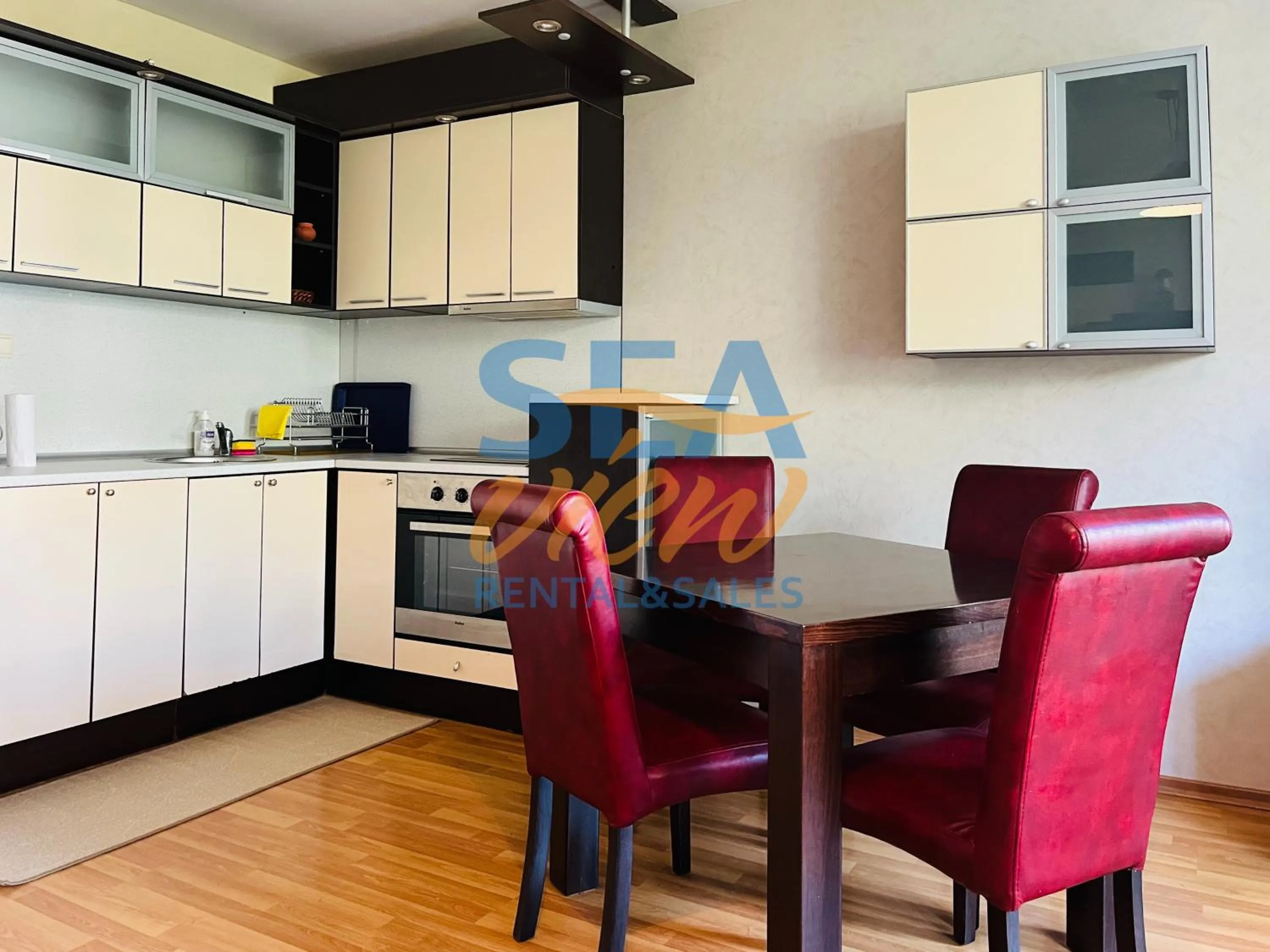 Kitchen or kitchenette in Sea View Rental Iglika Apartments