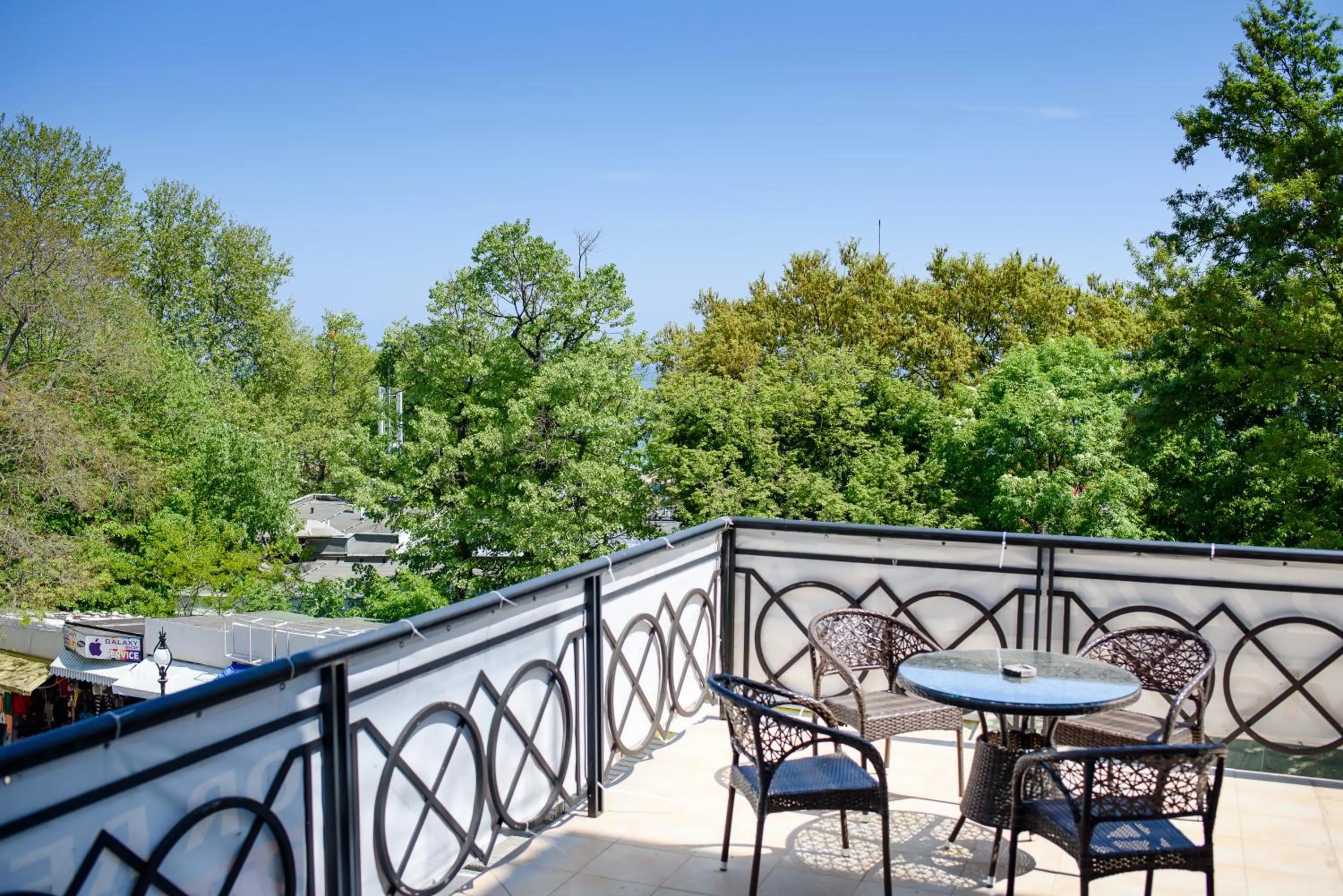 Balcony/Terrace in Sea View Rental Iglika Apartments