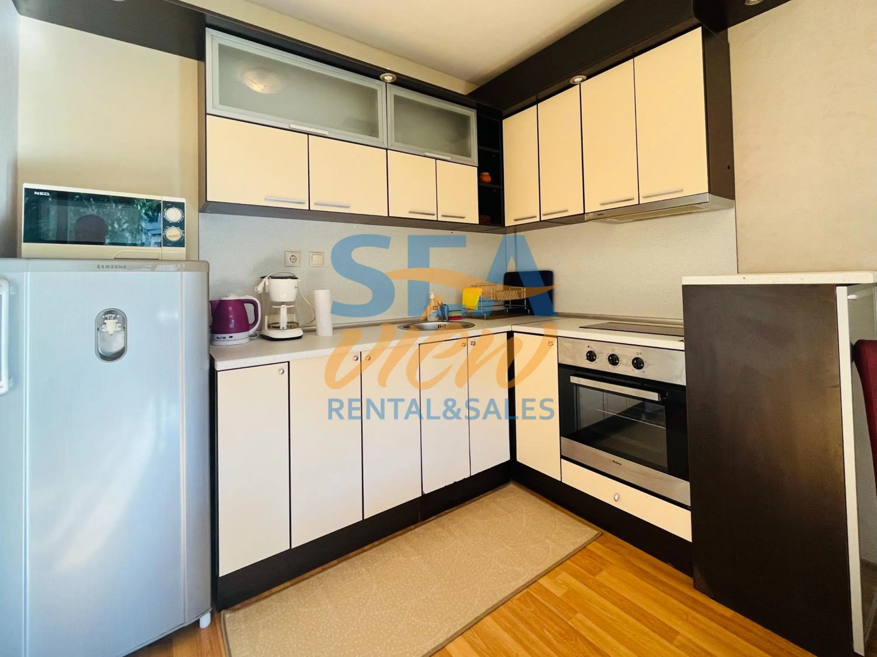 Kitchen or kitchenette in Sea View Rental Iglika Apartments