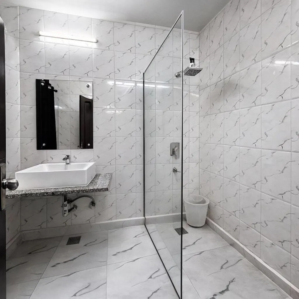 Shower in Hotel Radiance, Karol Bagh, New Delhi