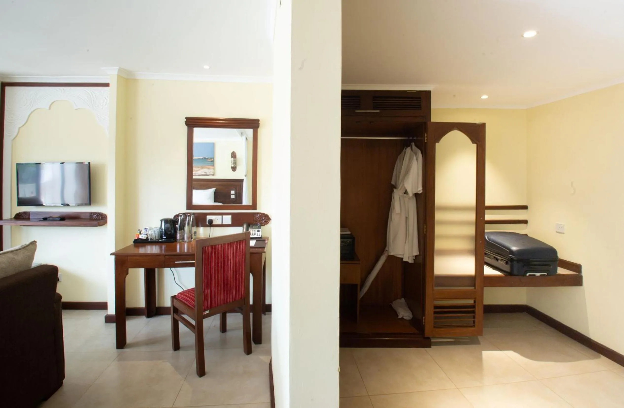 wardrobe, Bed in PrideInn Paradise Beach Resort & Spa Mombasa