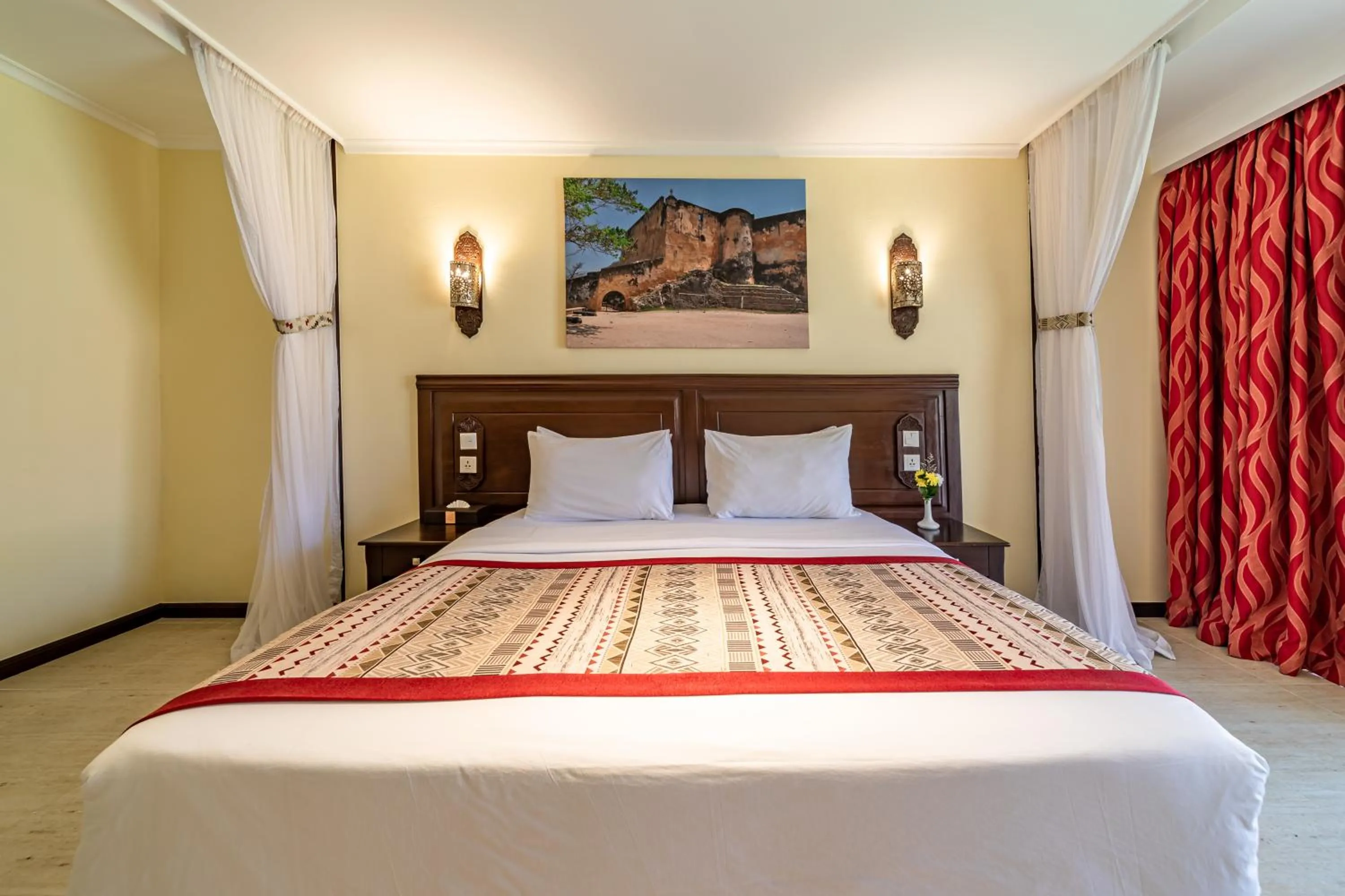 Bed in PrideInn Paradise Beach Resort & Spa Mombasa