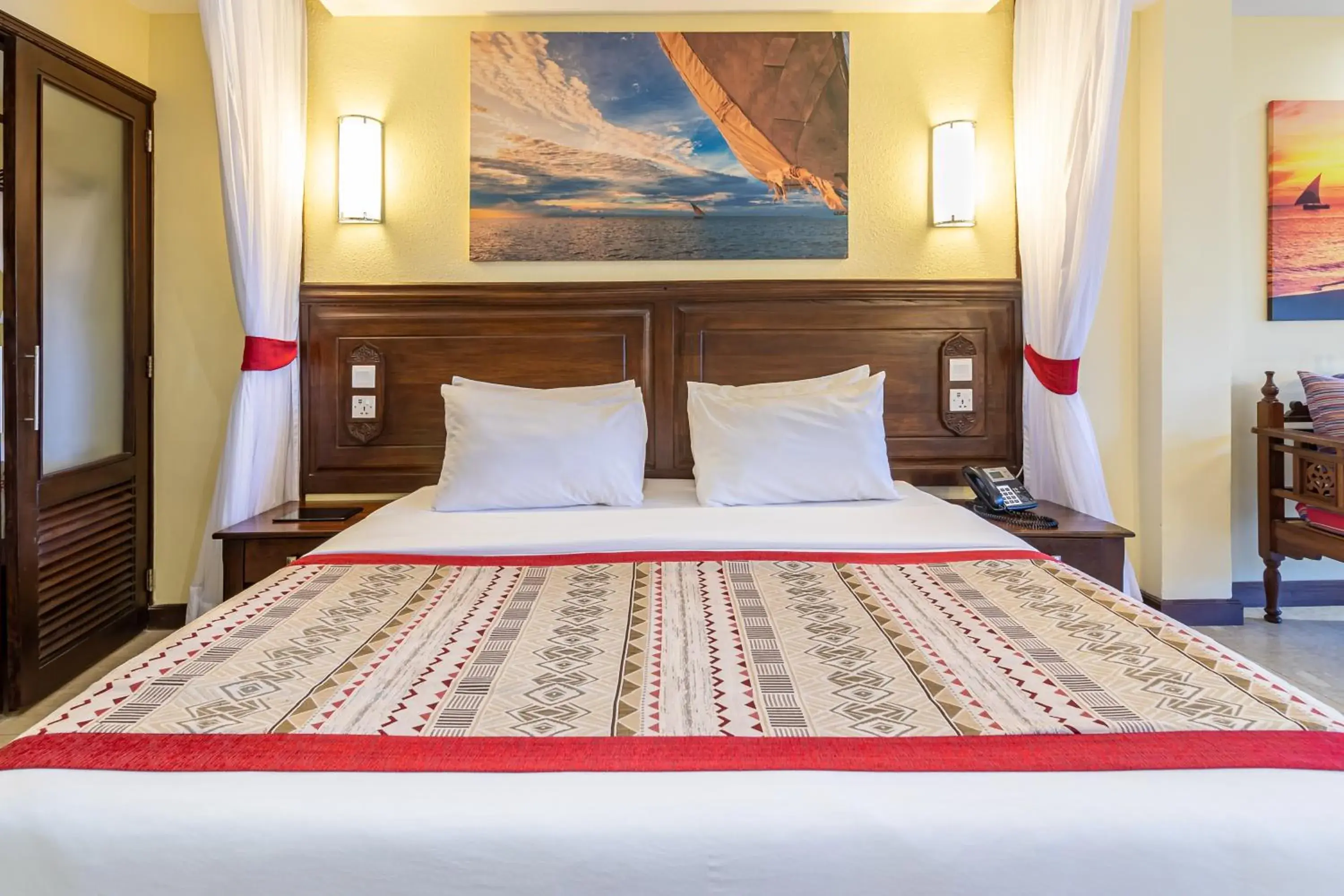 Bed in PrideInn Paradise Beach Resort & Spa Mombasa Bed in PrideInn Paradise Beach Resort & Spa Mombasa