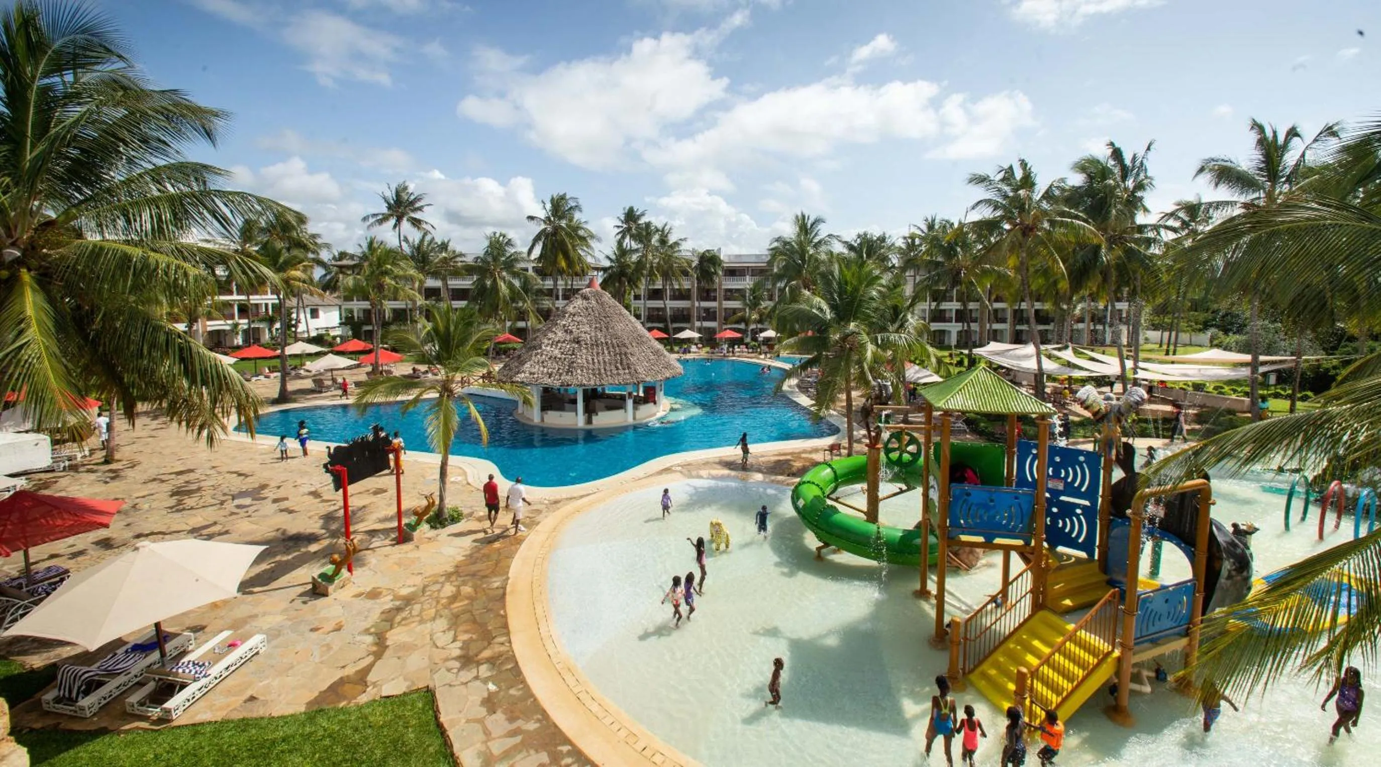Aqua park in PrideInn Paradise Beach Resort & Spa Mombasa