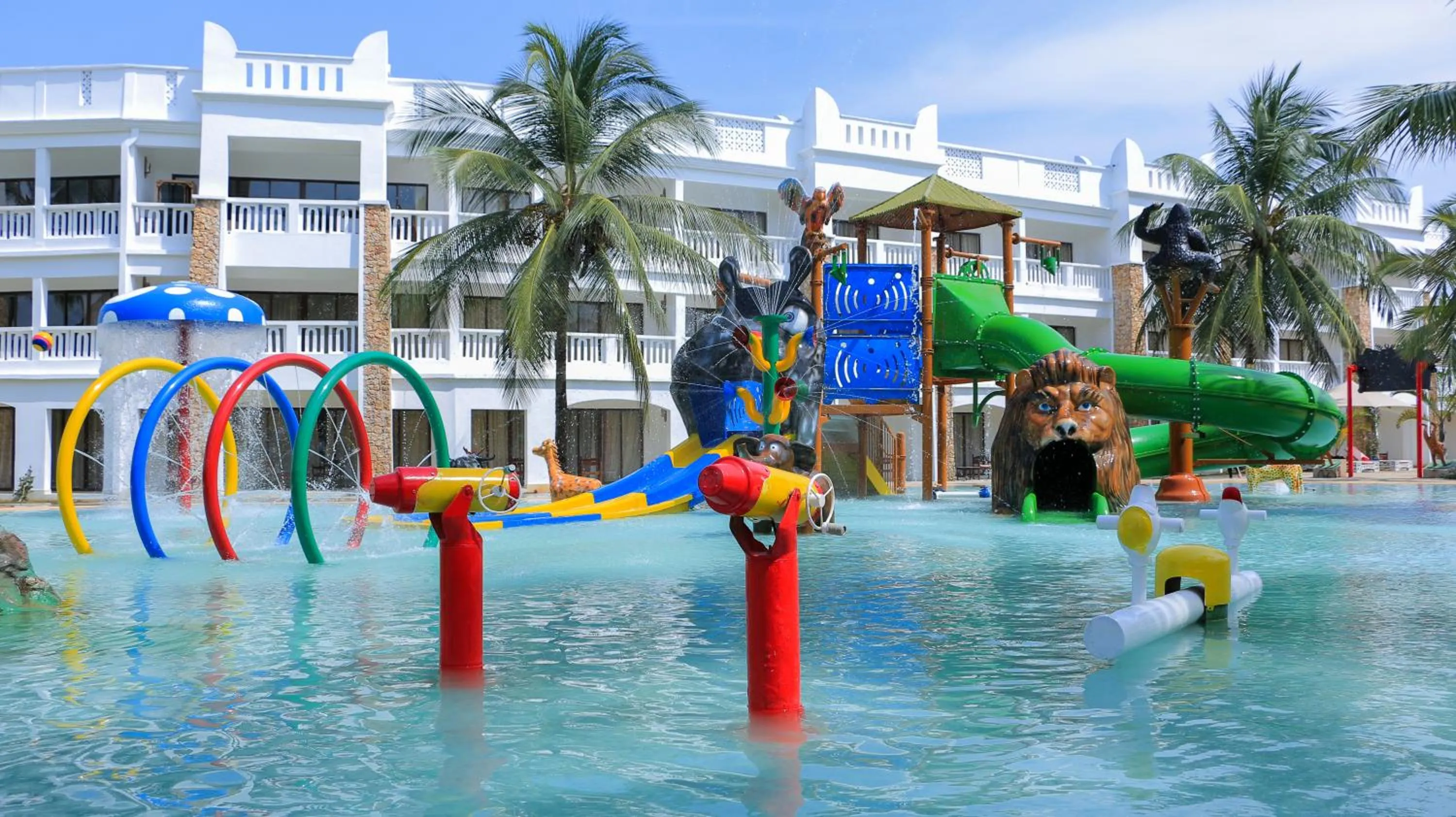 Aqua park in PrideInn Paradise Beach Resort & Spa Mombasa