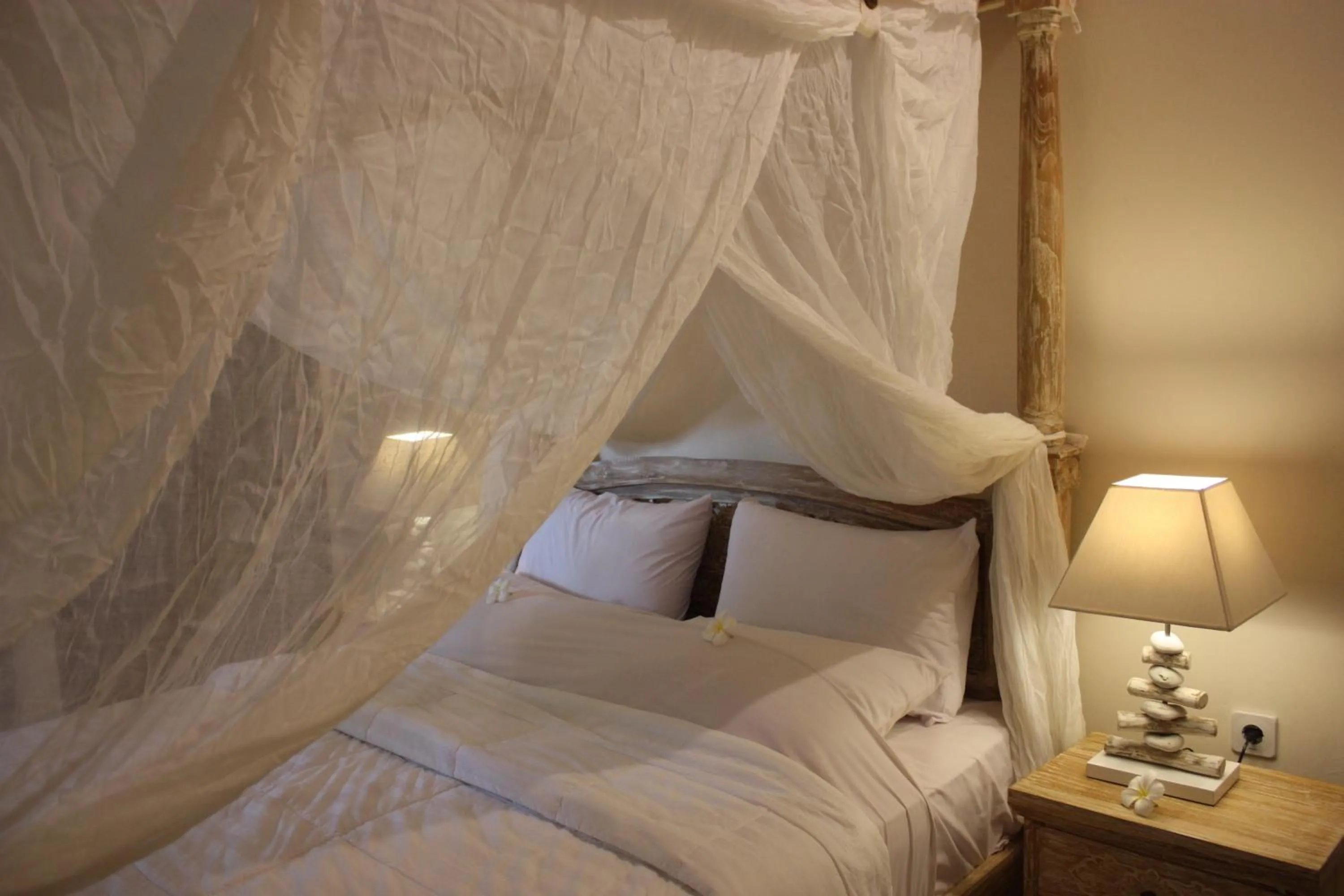 Bed in Joglo On The Beach