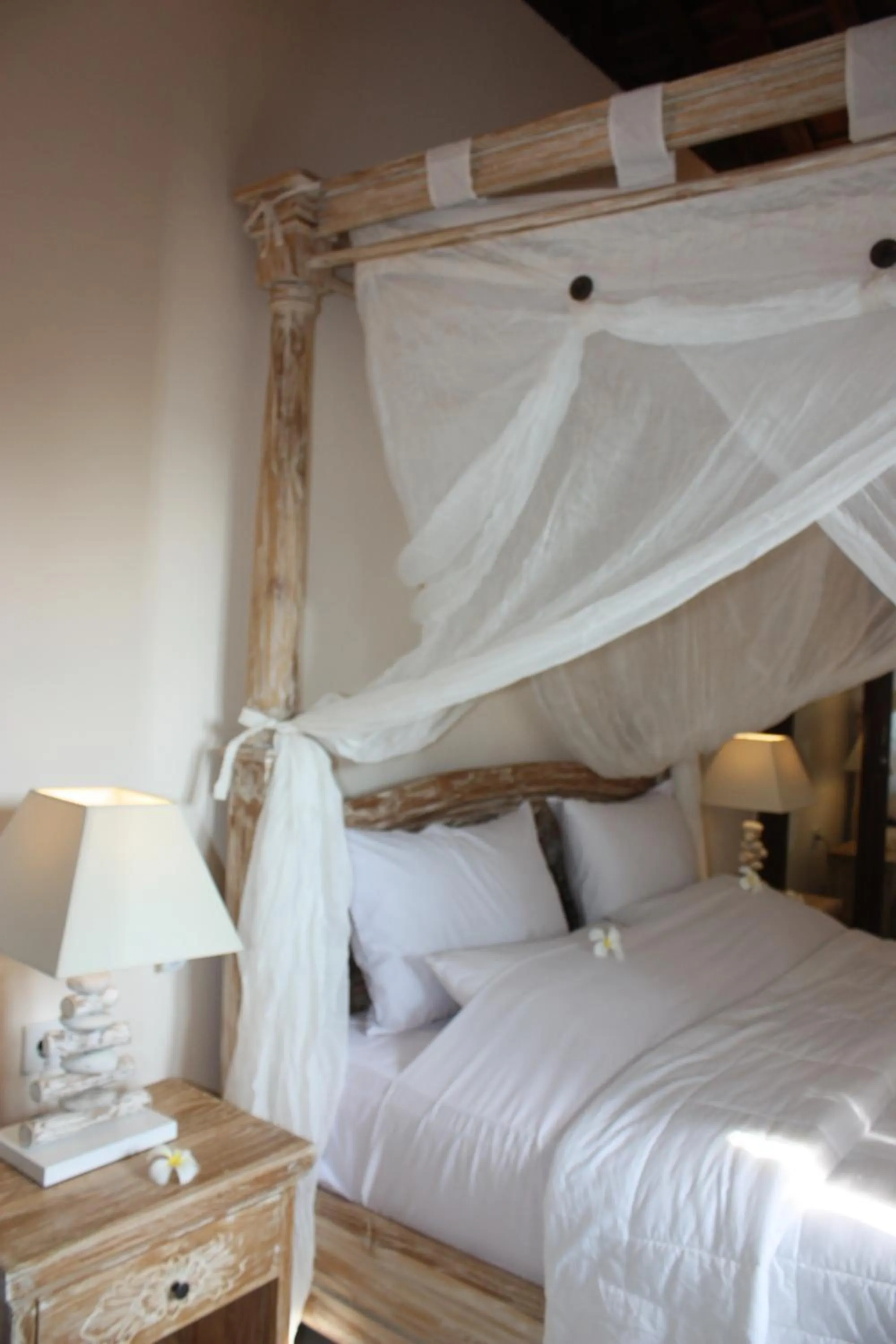 Bed in Joglo On The Beach