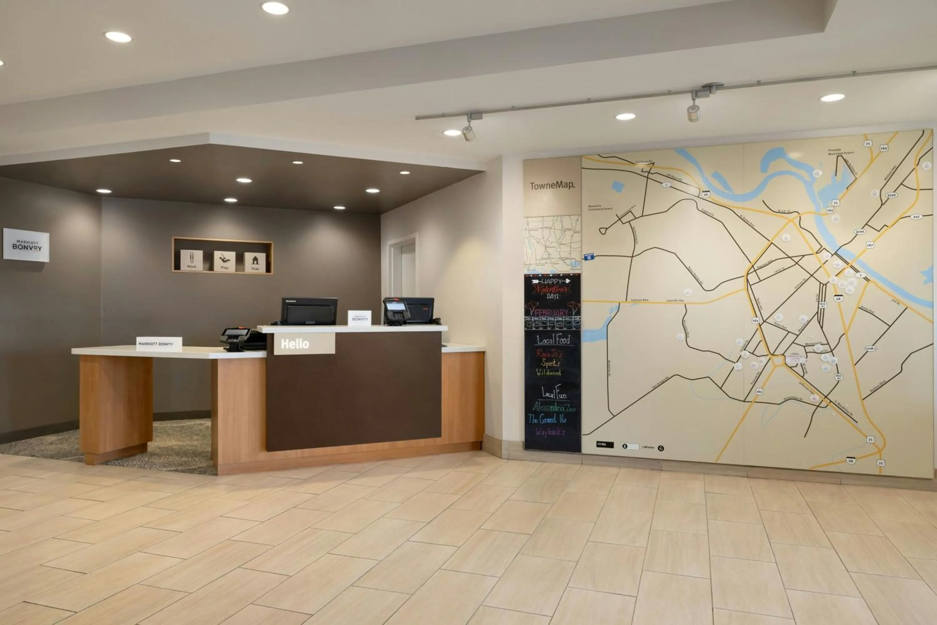 Lobby or reception in TownePlace Suites by Marriott Alexandria
