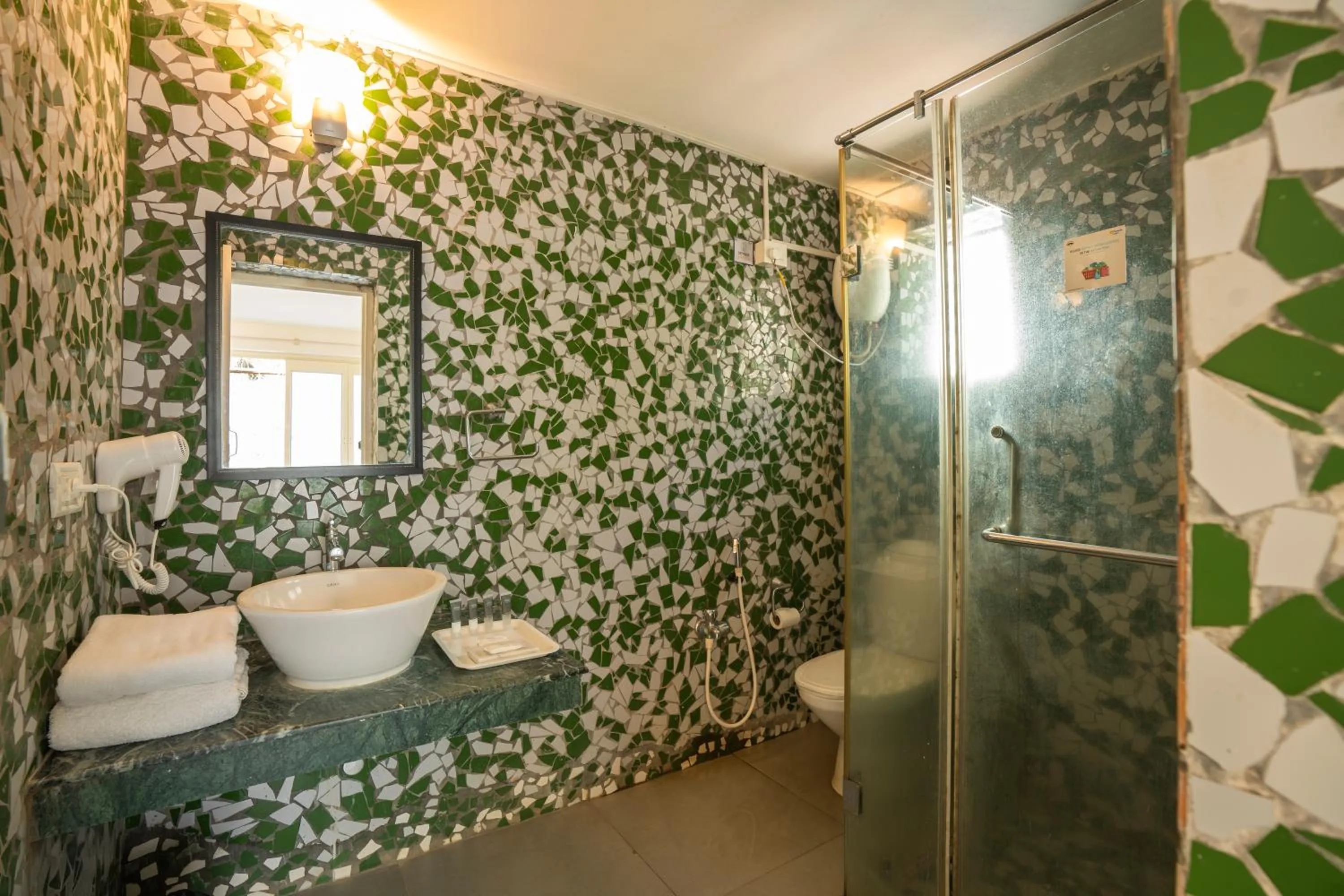 Shower in Moustache Goa Luxuria