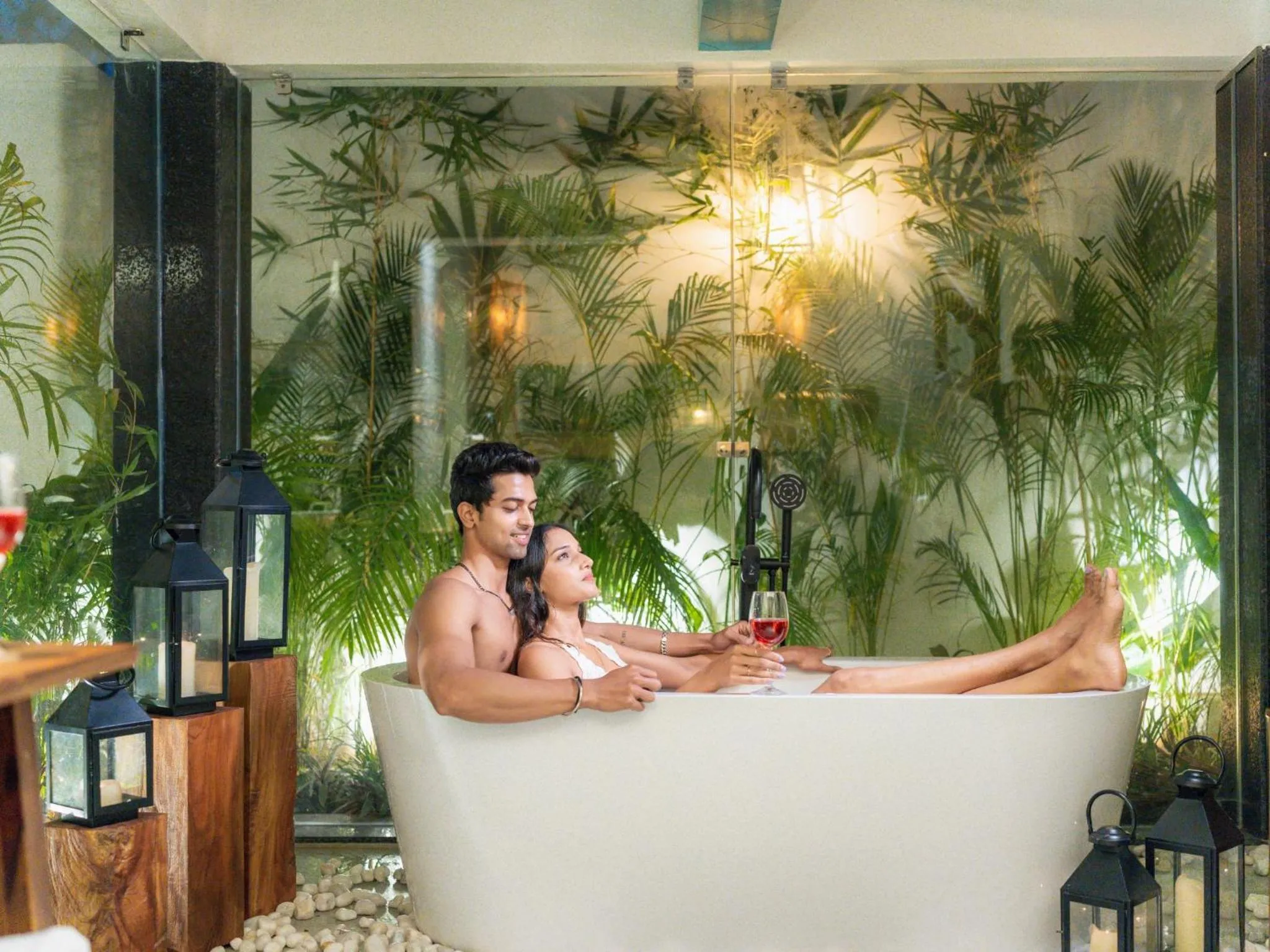 People in Moustache Goa Luxuria