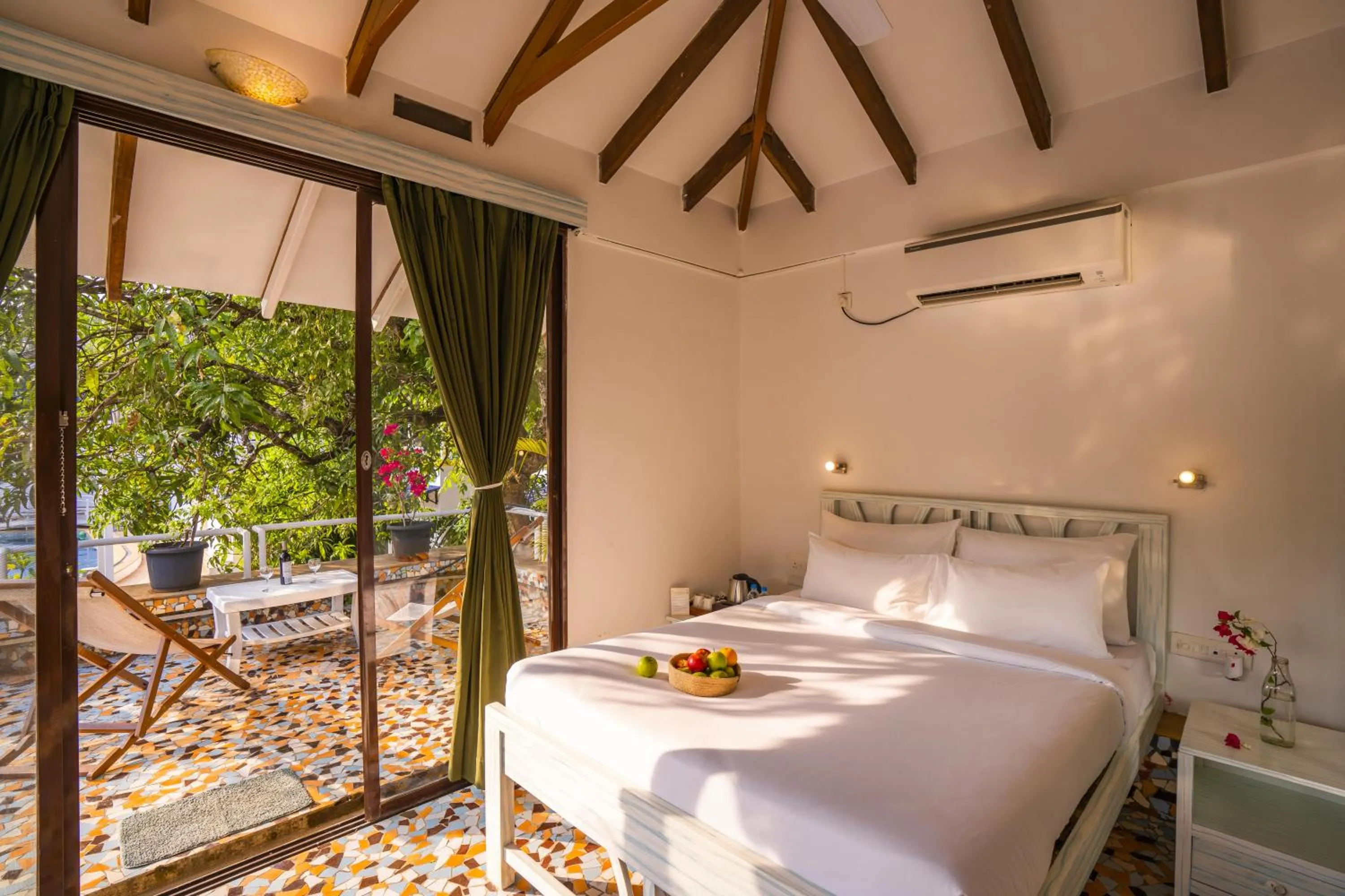 View (from property/room), Bed in Moustache Goa Luxuria