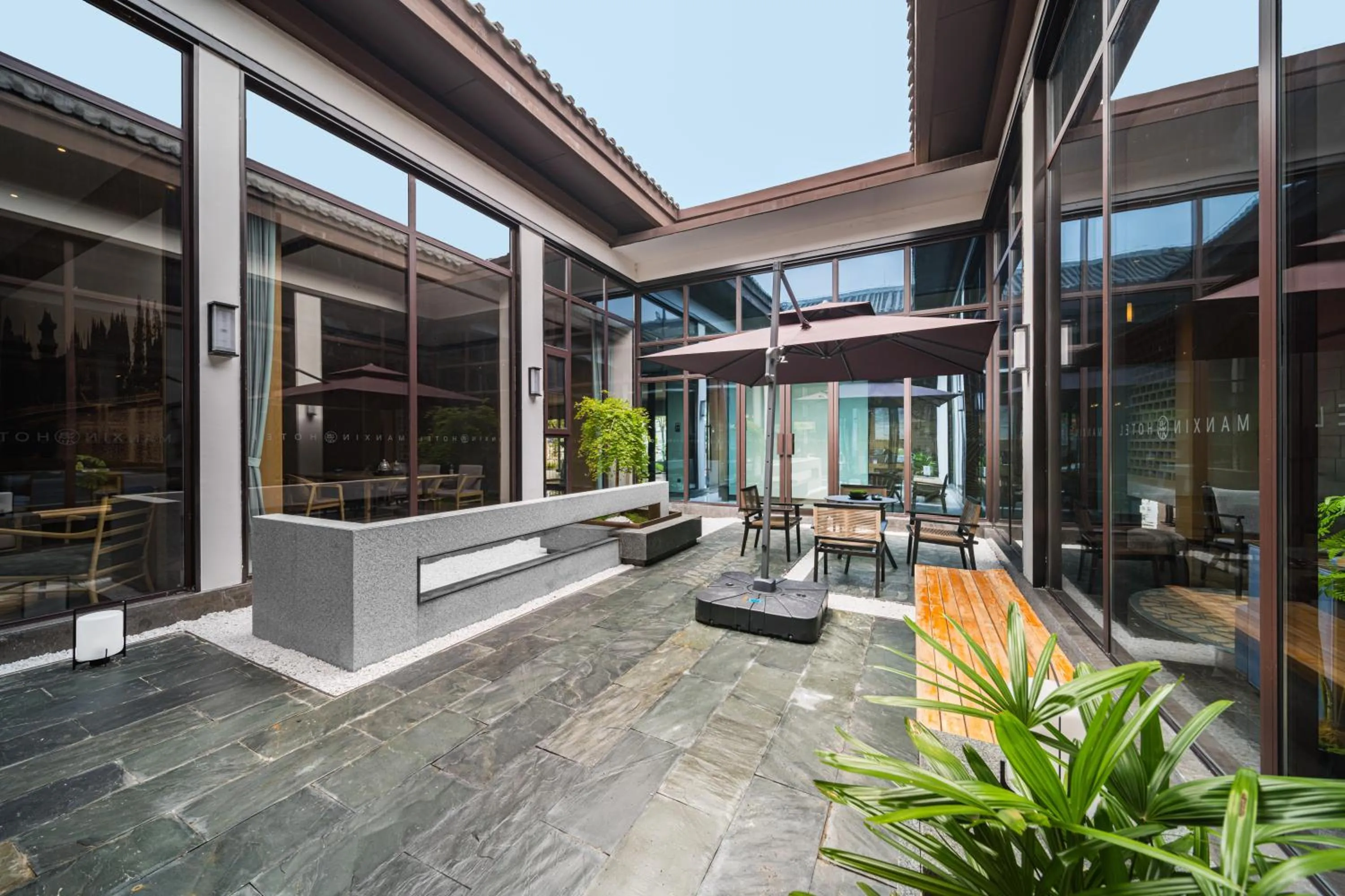 Balcony/Terrace in Jingzhou Ancient City, Chu Charm Manxin Mansion