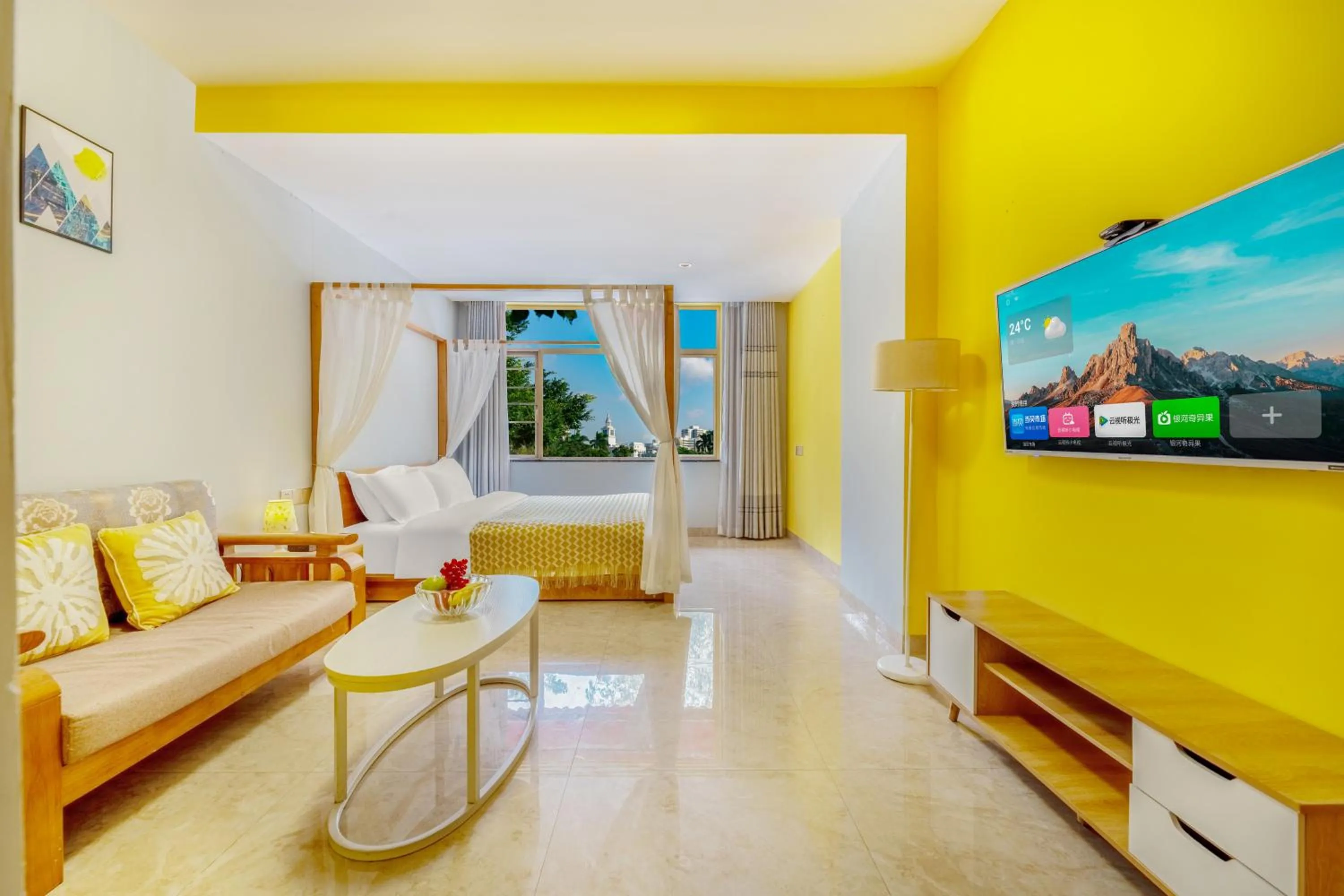 TV and multimedia in Chami Apartment Hotel, Buhadi