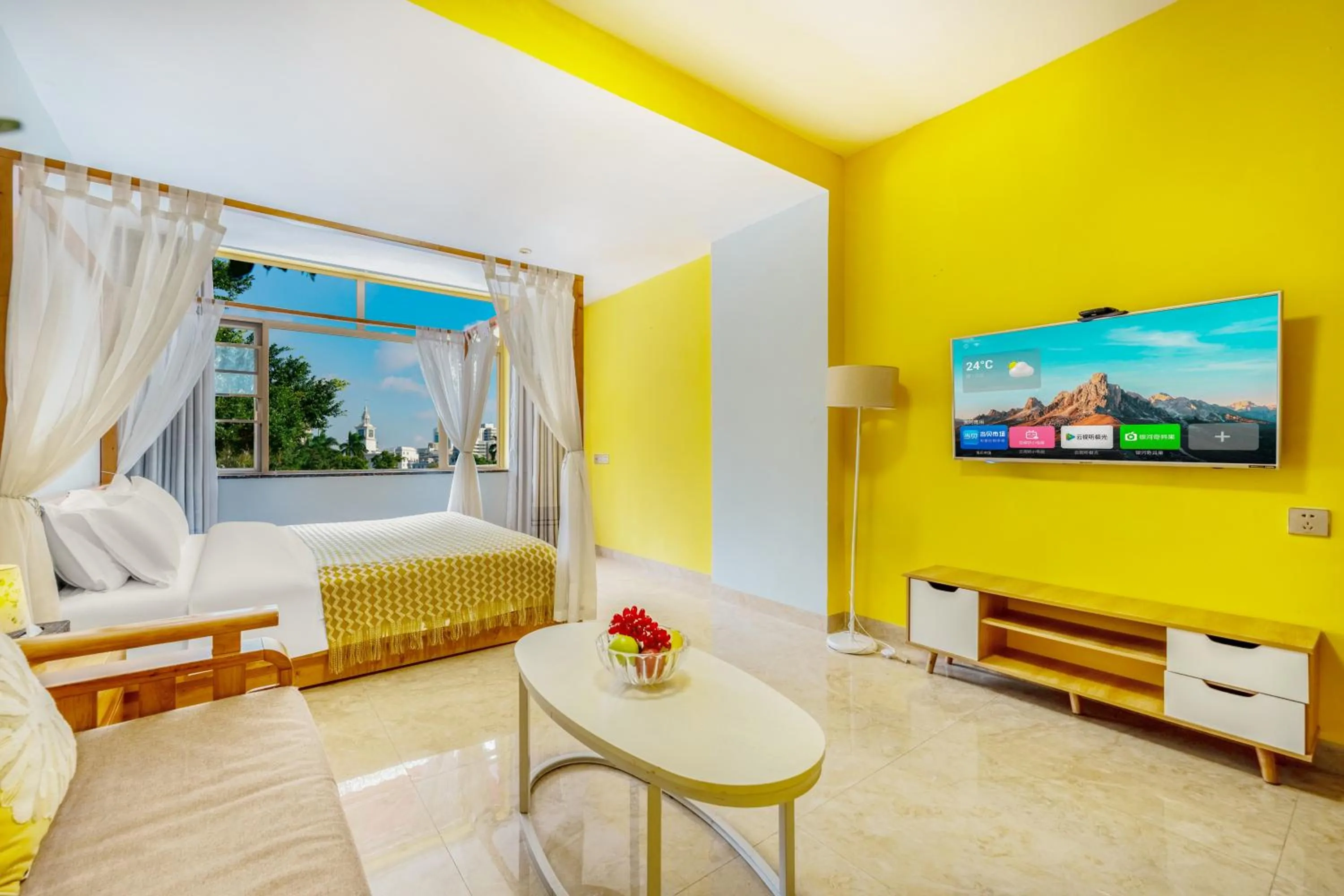 Bed in Chami Apartment Hotel, Buhadi