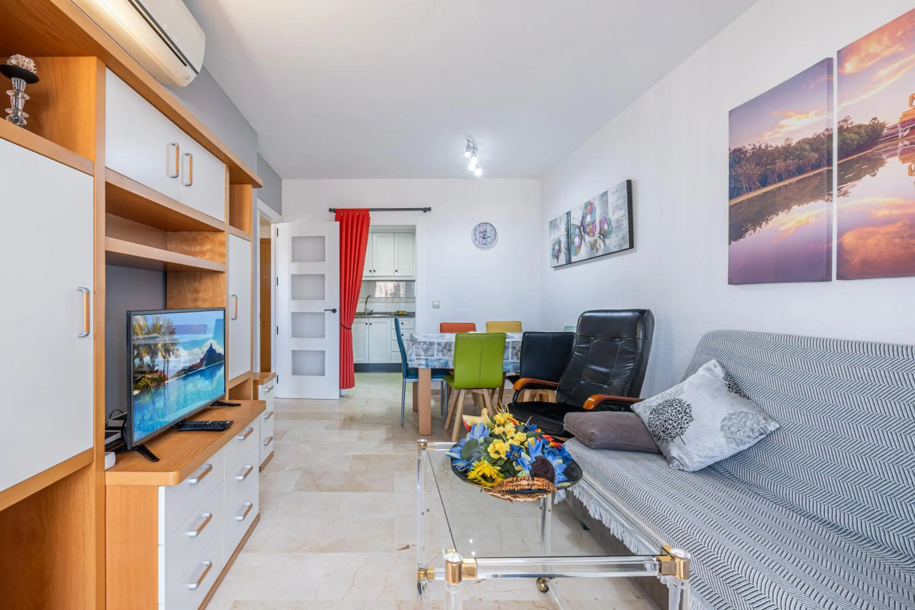 TV and multimedia in Gemelos 22 Resort Apartment 2-15-B Levante Beach