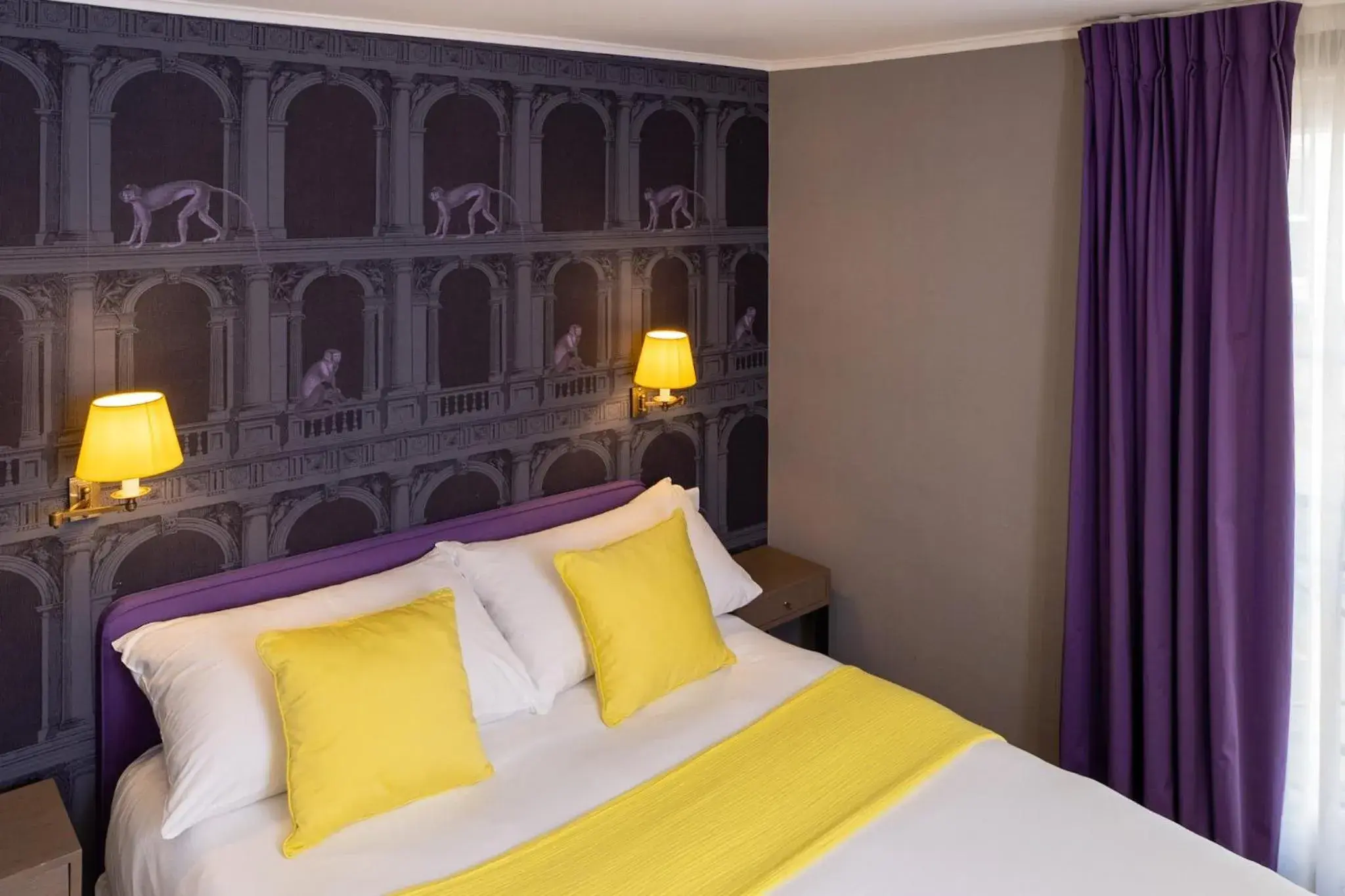 Bed in Hôtel du Danube Saint Germain Bed in Hôtel du Danube Saint Germain