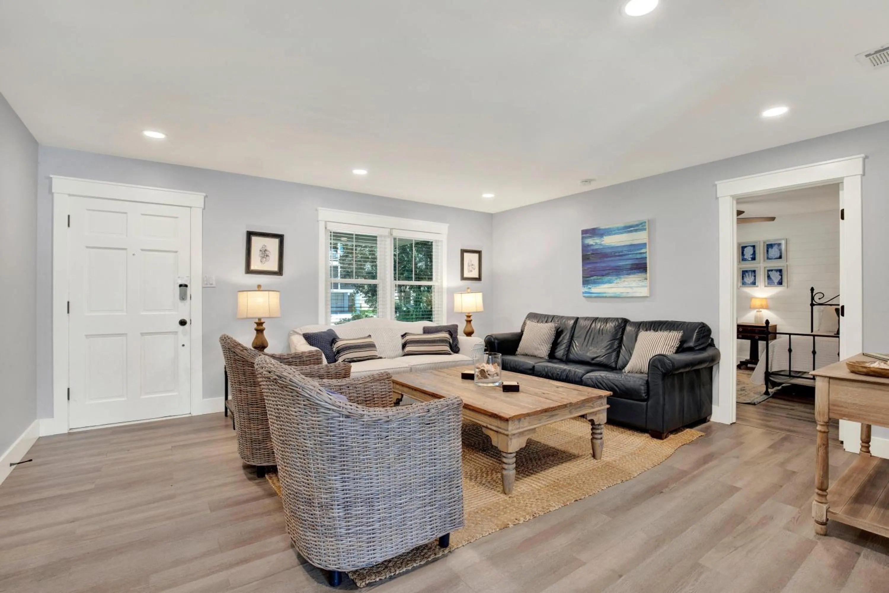 Living room in The Oar House
