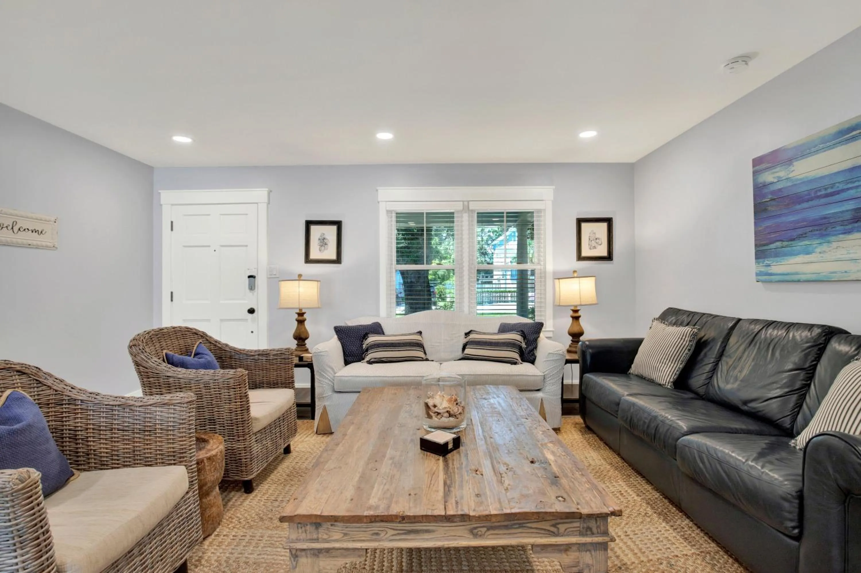 Living room in The Oar House