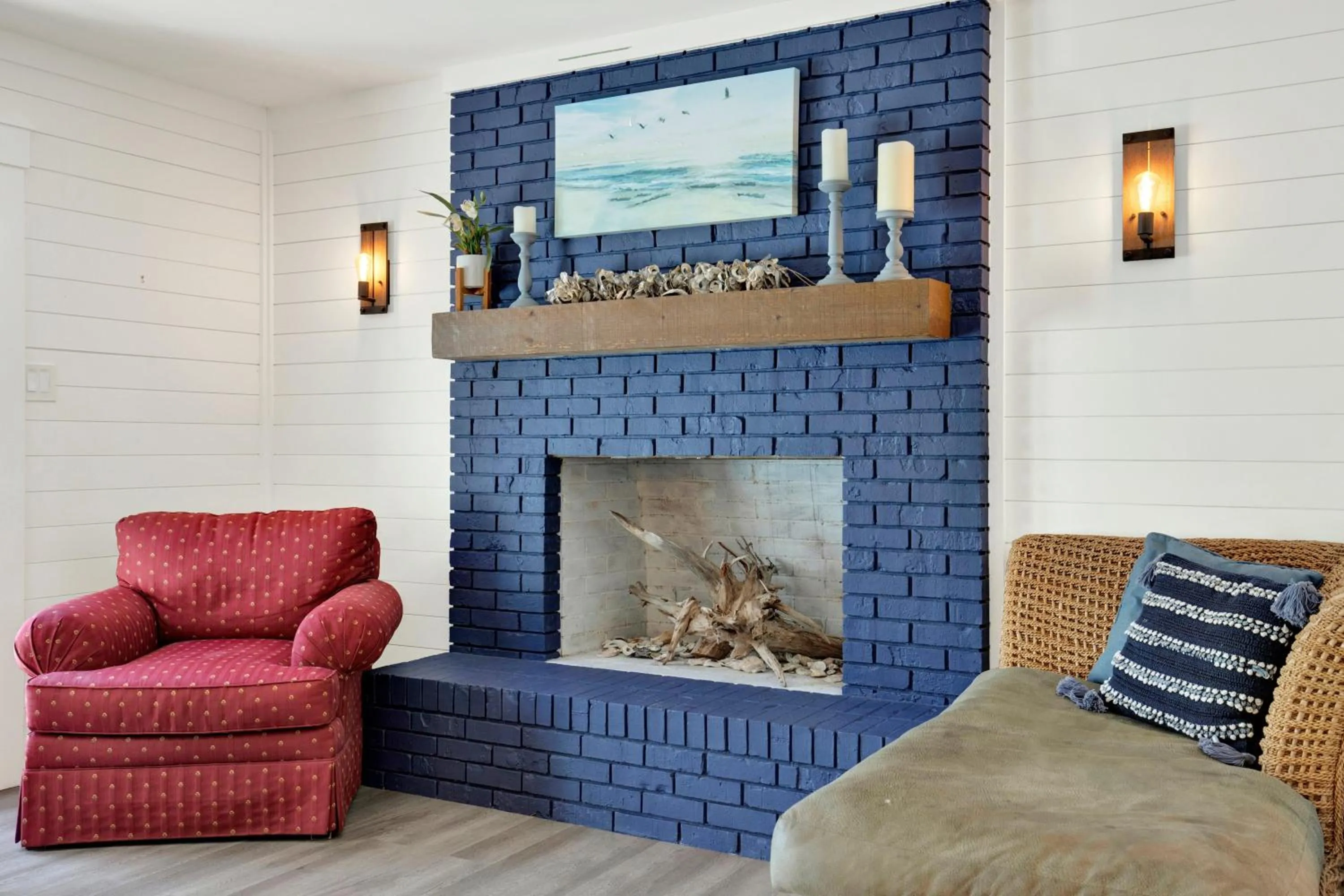 Living room in The Oar House