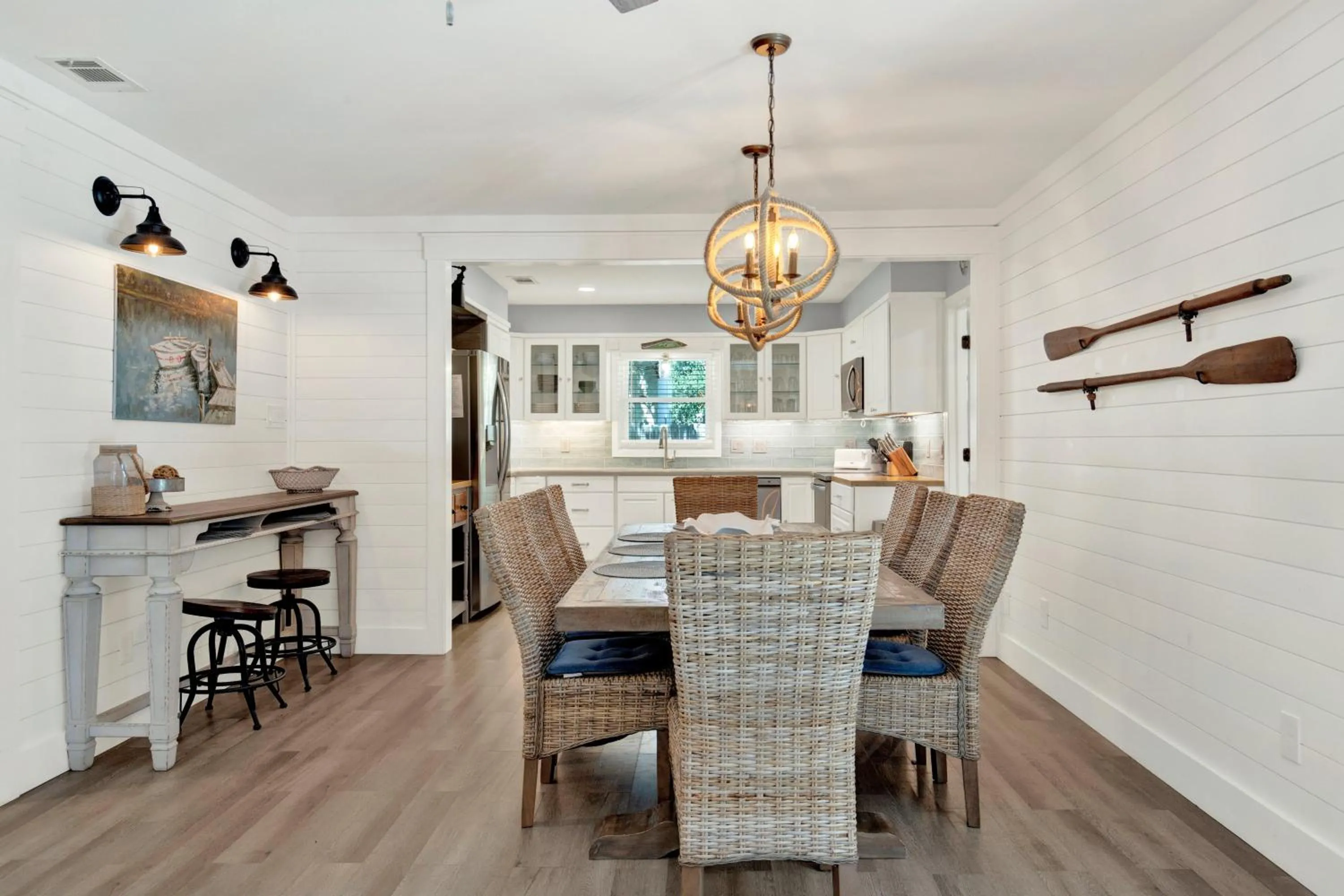 Dining area in The Oar House
