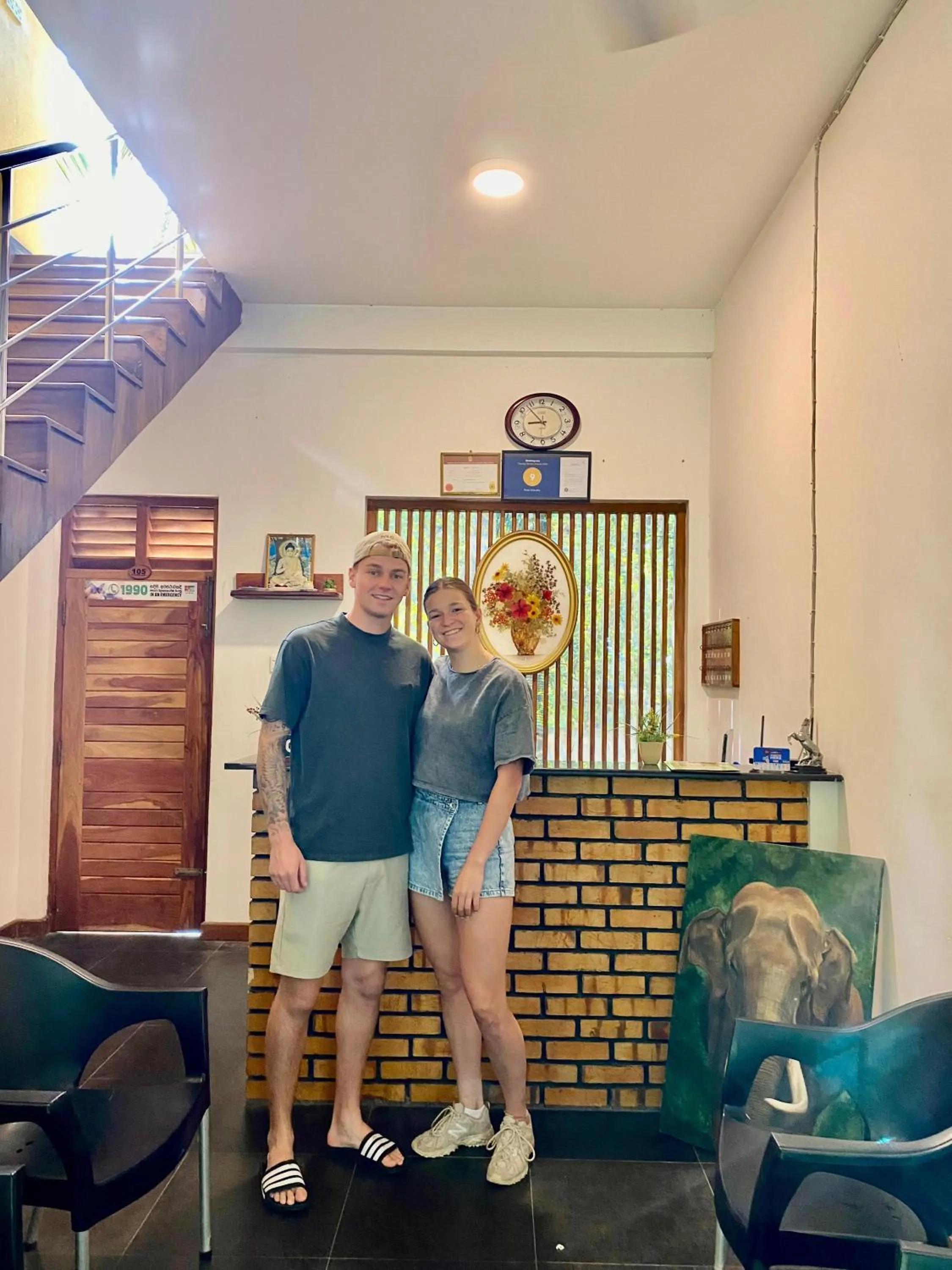 group of guests in Hotel Nilketha Yala Tissamaharama