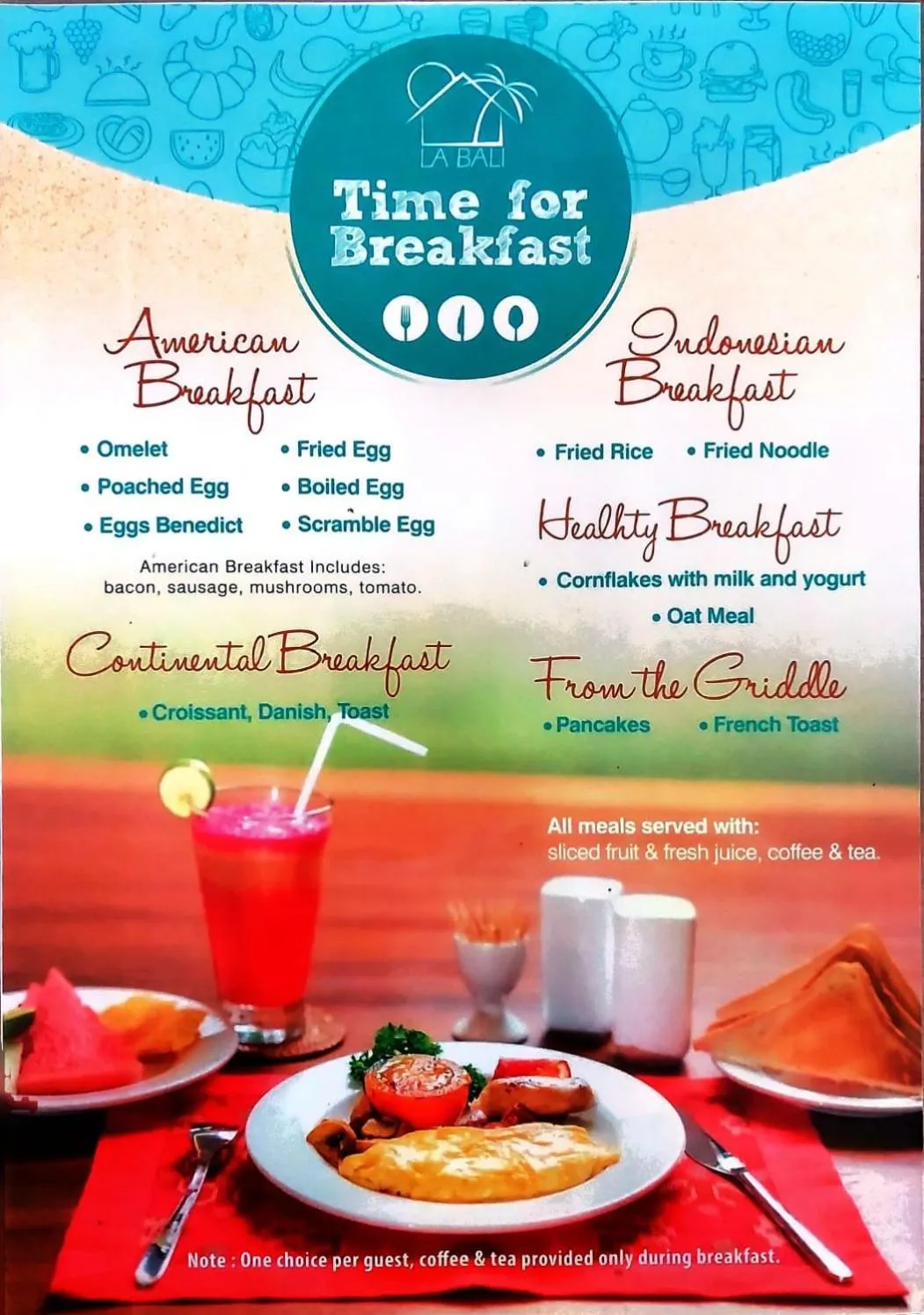 Breakfast in La Bali Sanur