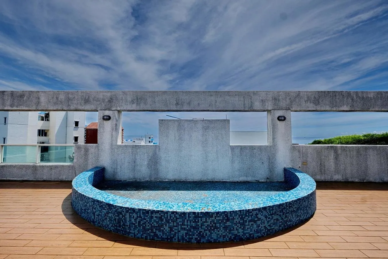 Balcony/Terrace in 七星潭海灣民宿-附電梯-車位-充電樁