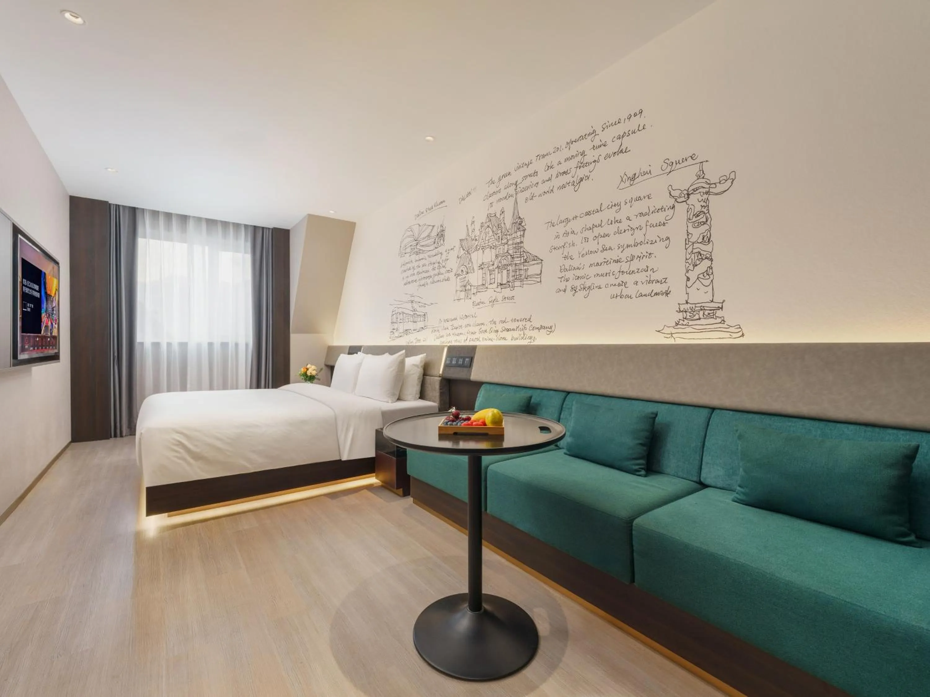 Bed in CitiGO Hotel, Xinghai Square, Dalian