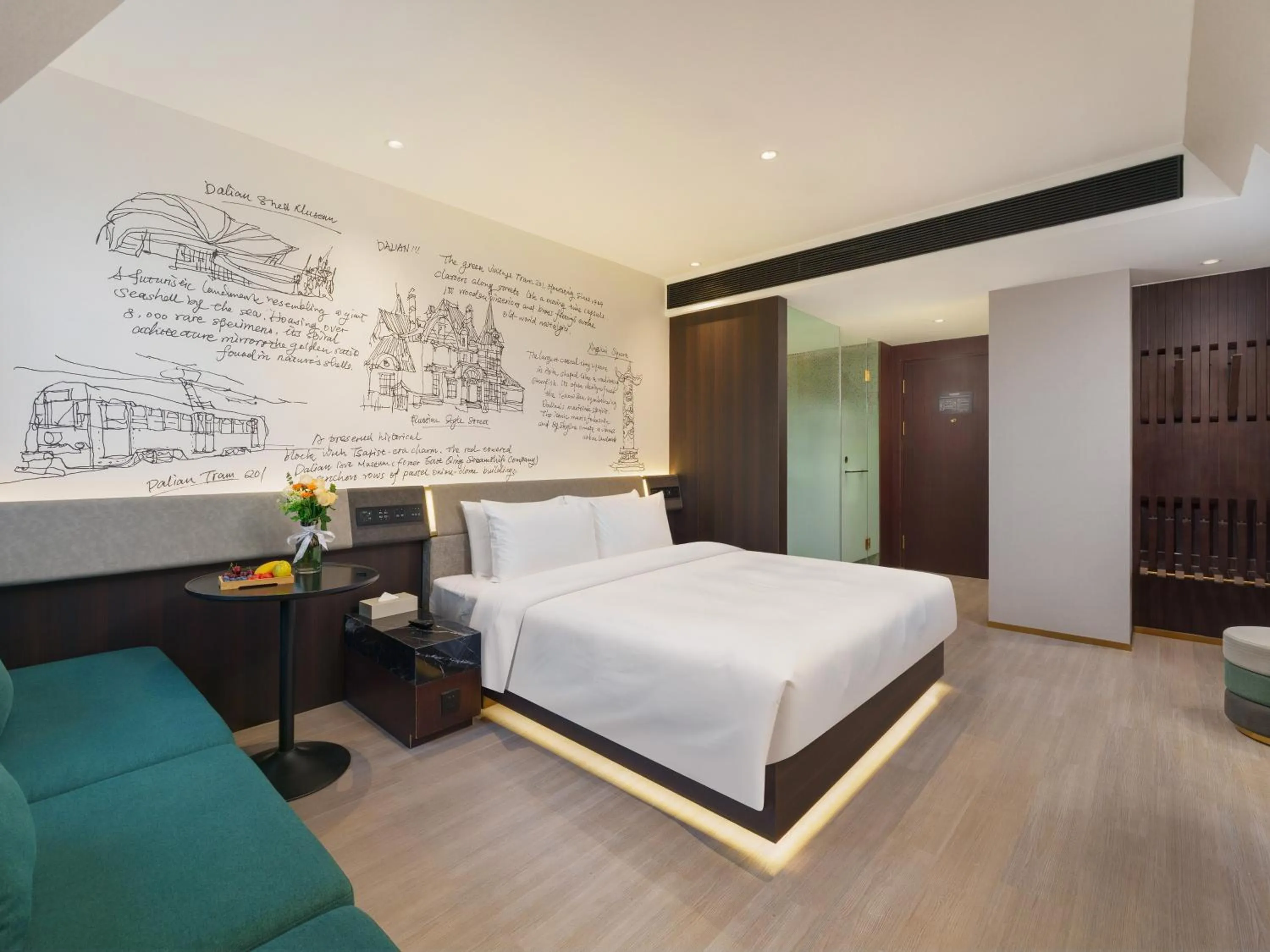 Bed in CitiGO Hotel, Xinghai Square, Dalian