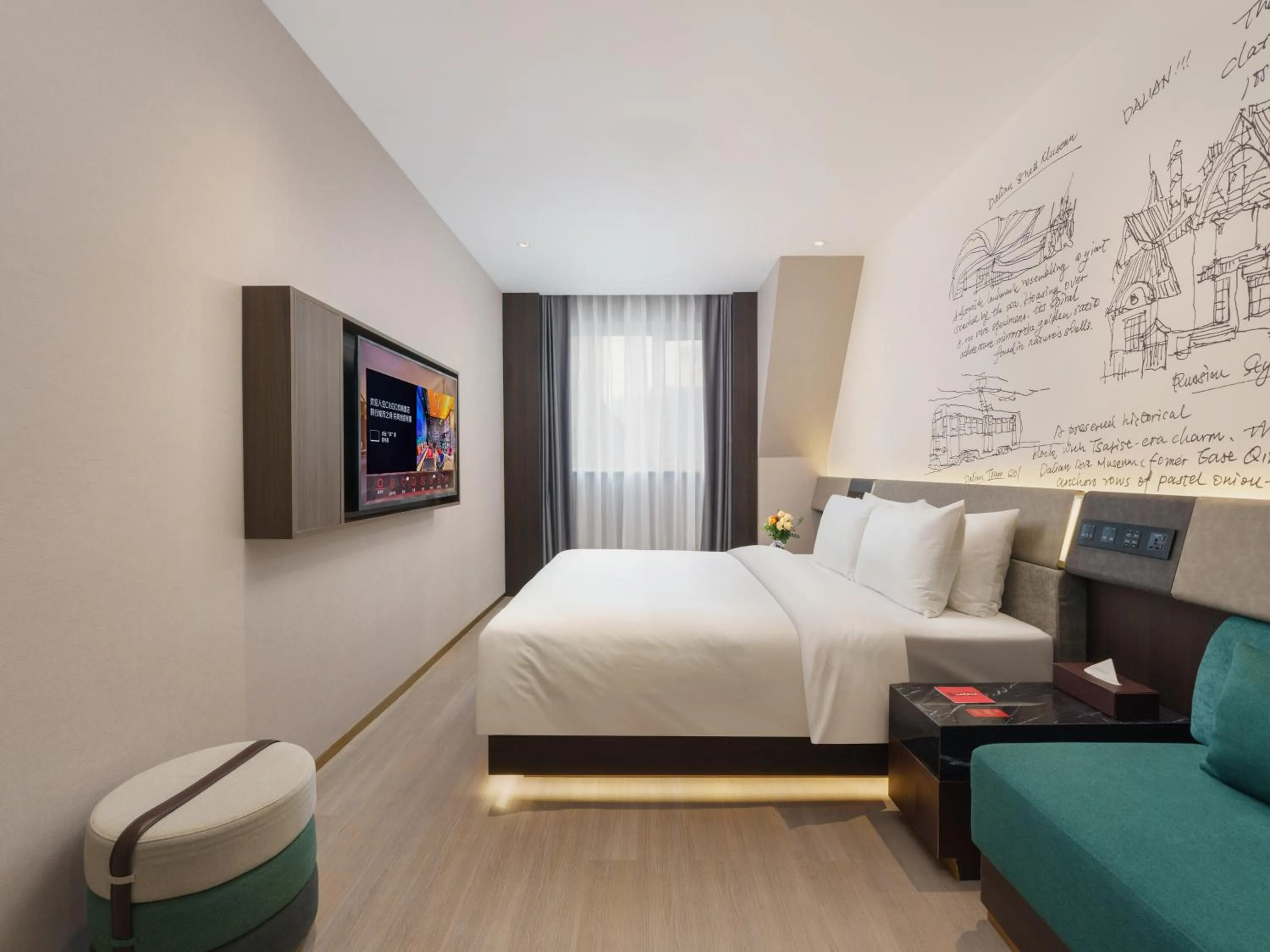 Bed in CitiGO Hotel, Xinghai Square, Dalian