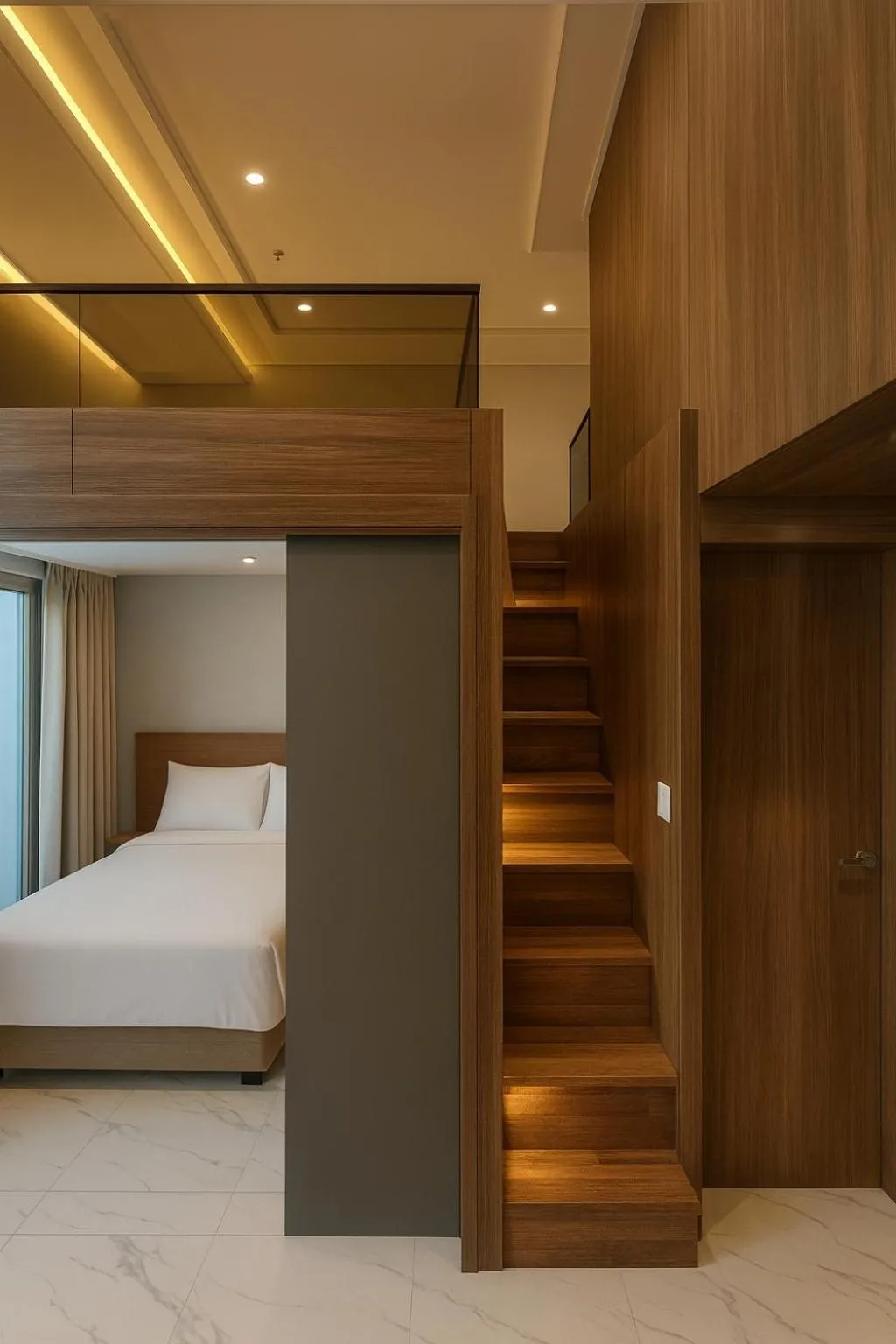 Bed in Magnum Nampo Hotel