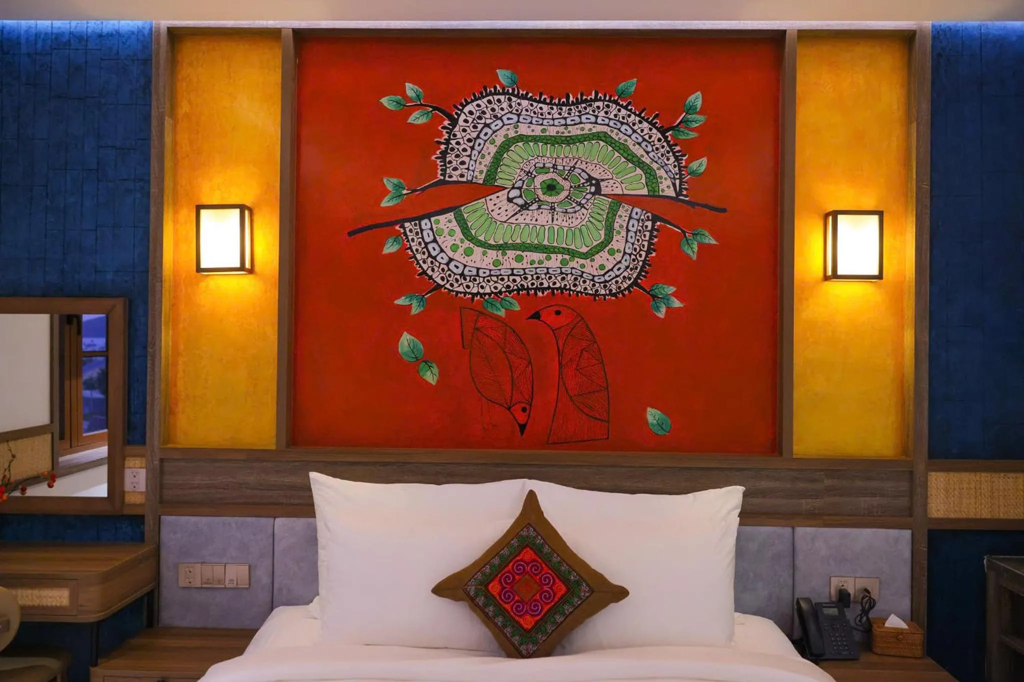 Bed in ZAO Hotel Firework & Sea View