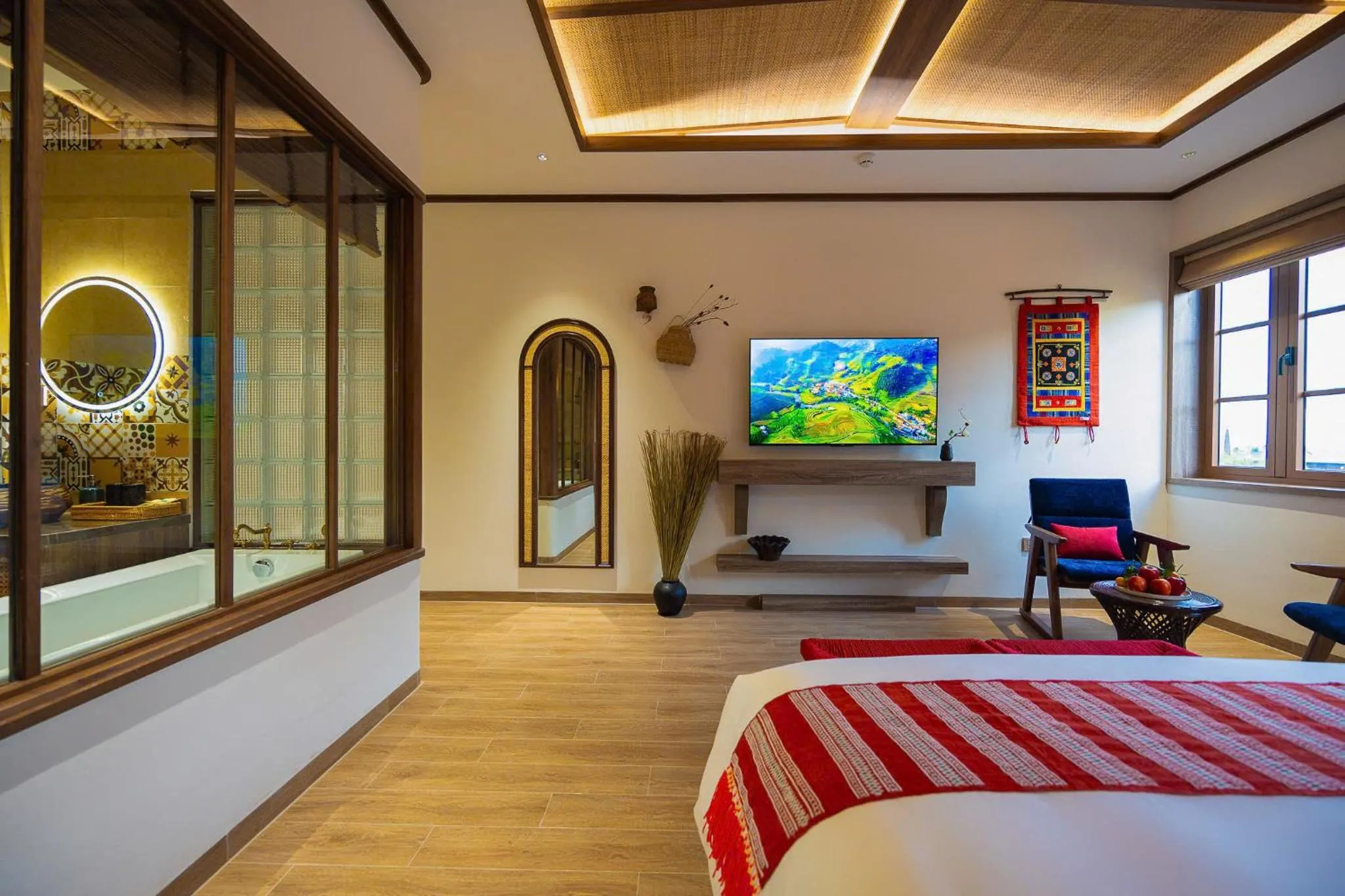 Bed in ZAO Hotel Firework & Sea View
