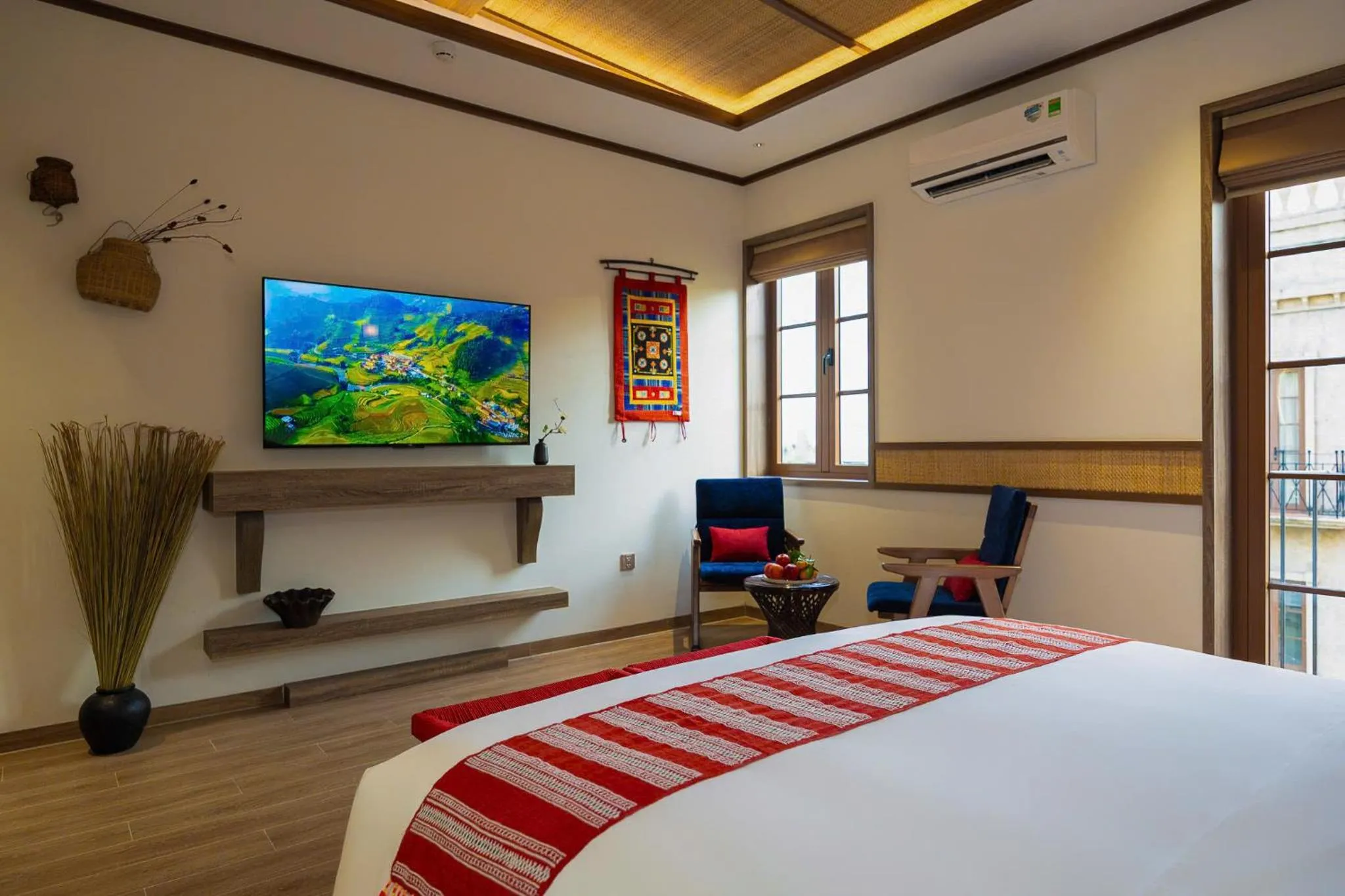 TV and multimedia, Bed in ZAO Hotel Firework & Sea View